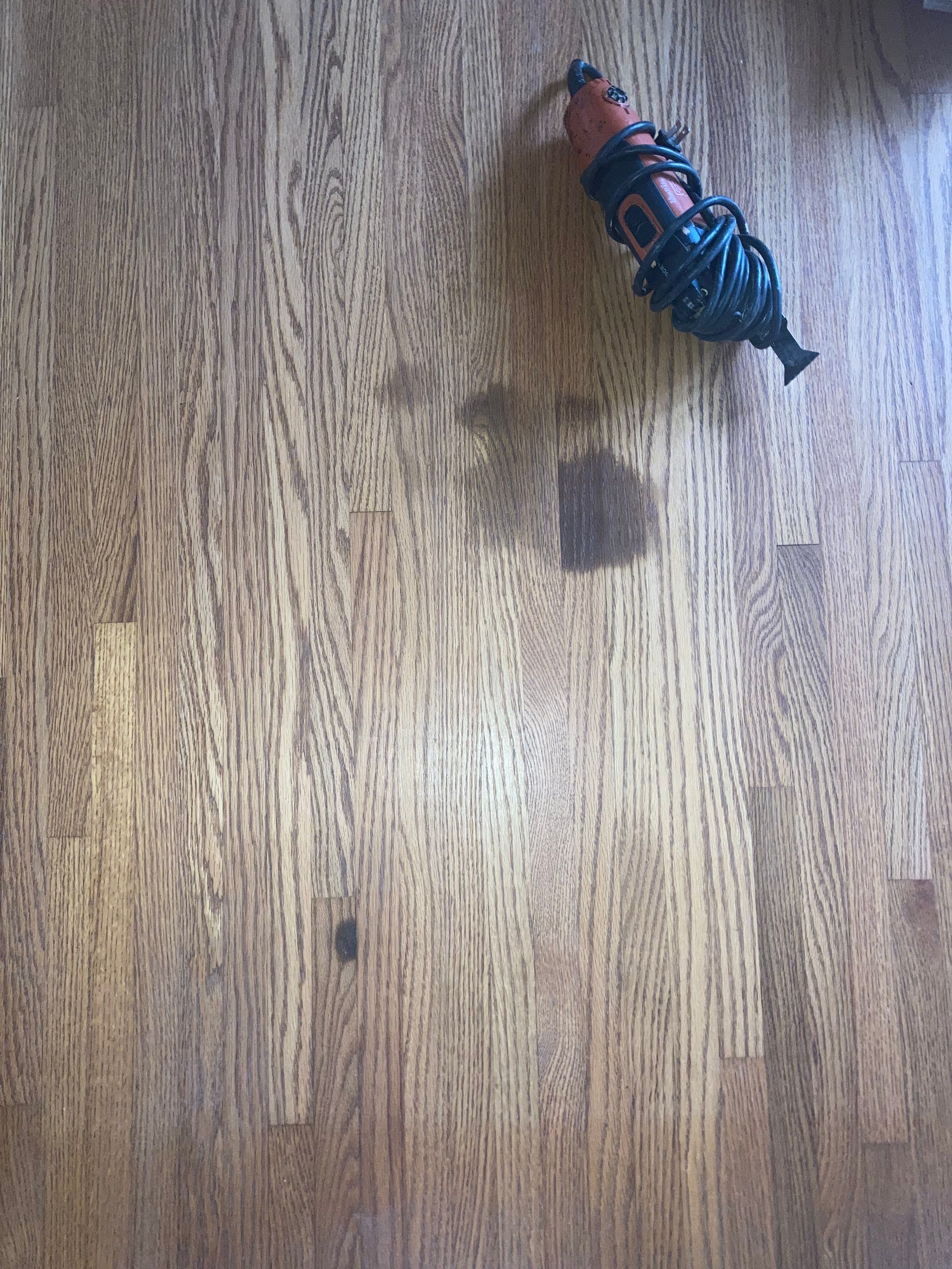 Red and White oak refinish with Duraseal Special Walnut Stain by Footprints Floors of Nashville