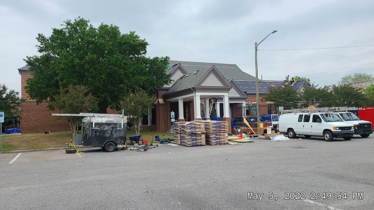Commercial Roofing Installation using High Grade Asphalt Shingles by Carolina Trophy Roofs