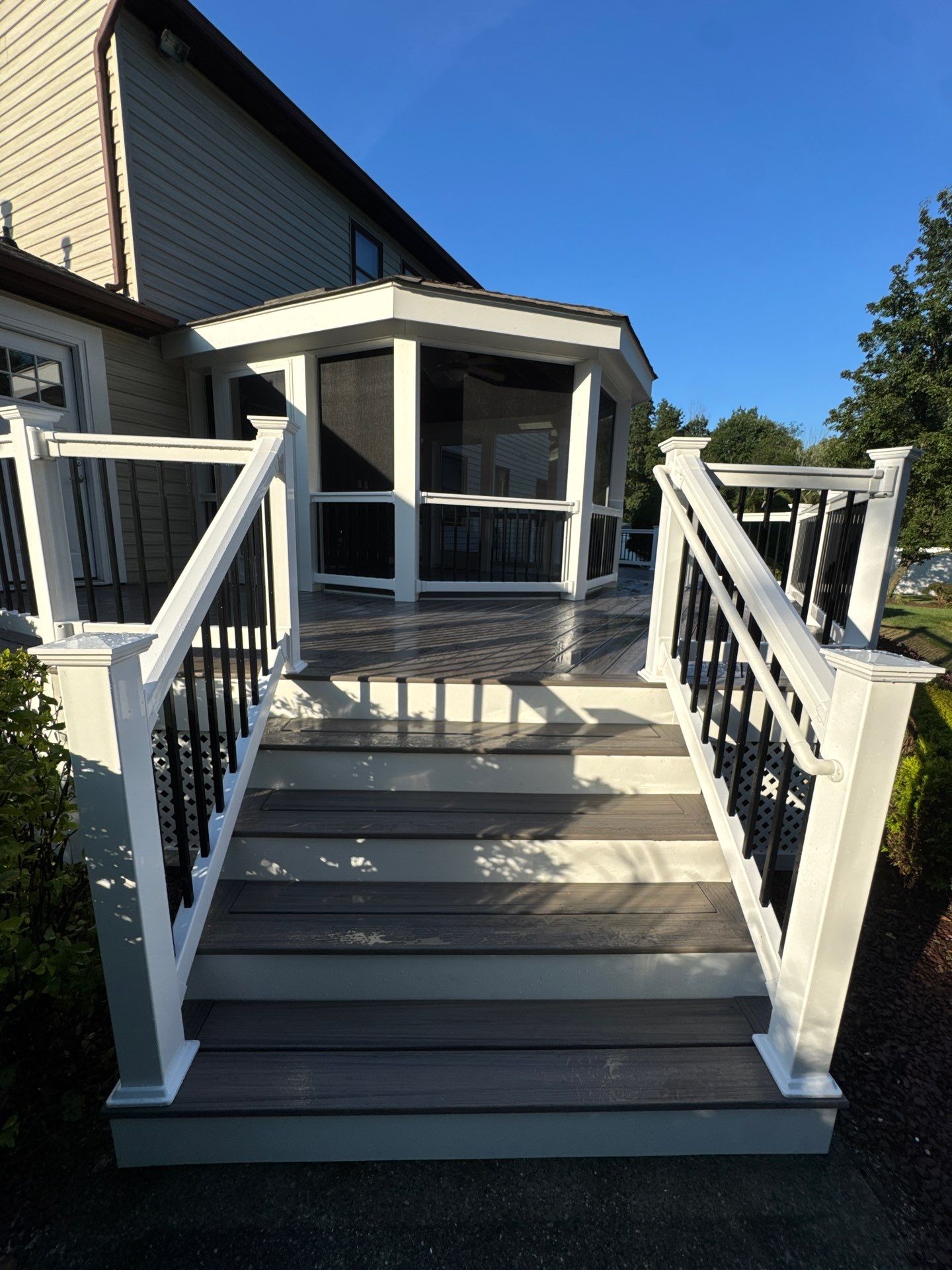 Deck Resurface and screen room remodel in Freehold Township by deck guardian
