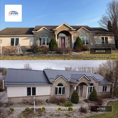 Wind-Resistant Metal Roof Installation in Rural Columbia City, Indiana