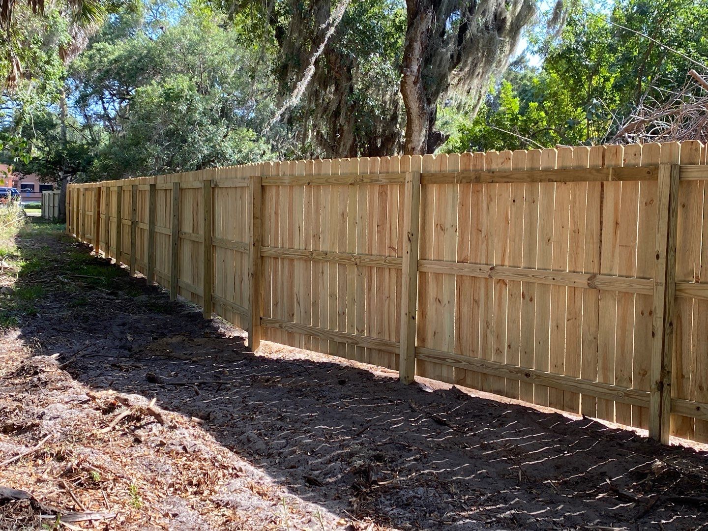 Bradenton, FL 6ft. Treated Board on Board Privacy Fence  by Asap fence and gates, LLC