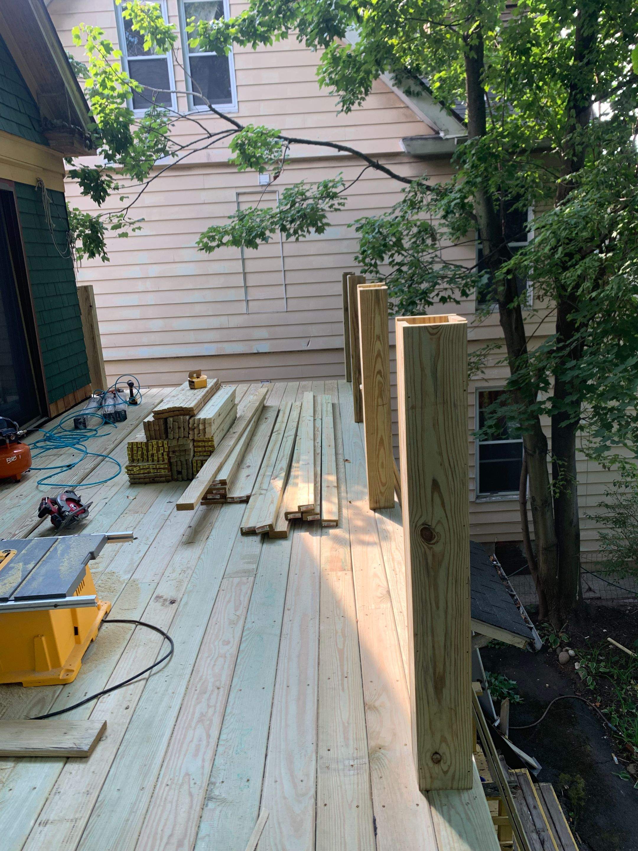 Deck Installation using EPDM substrate by A Plus Exterior