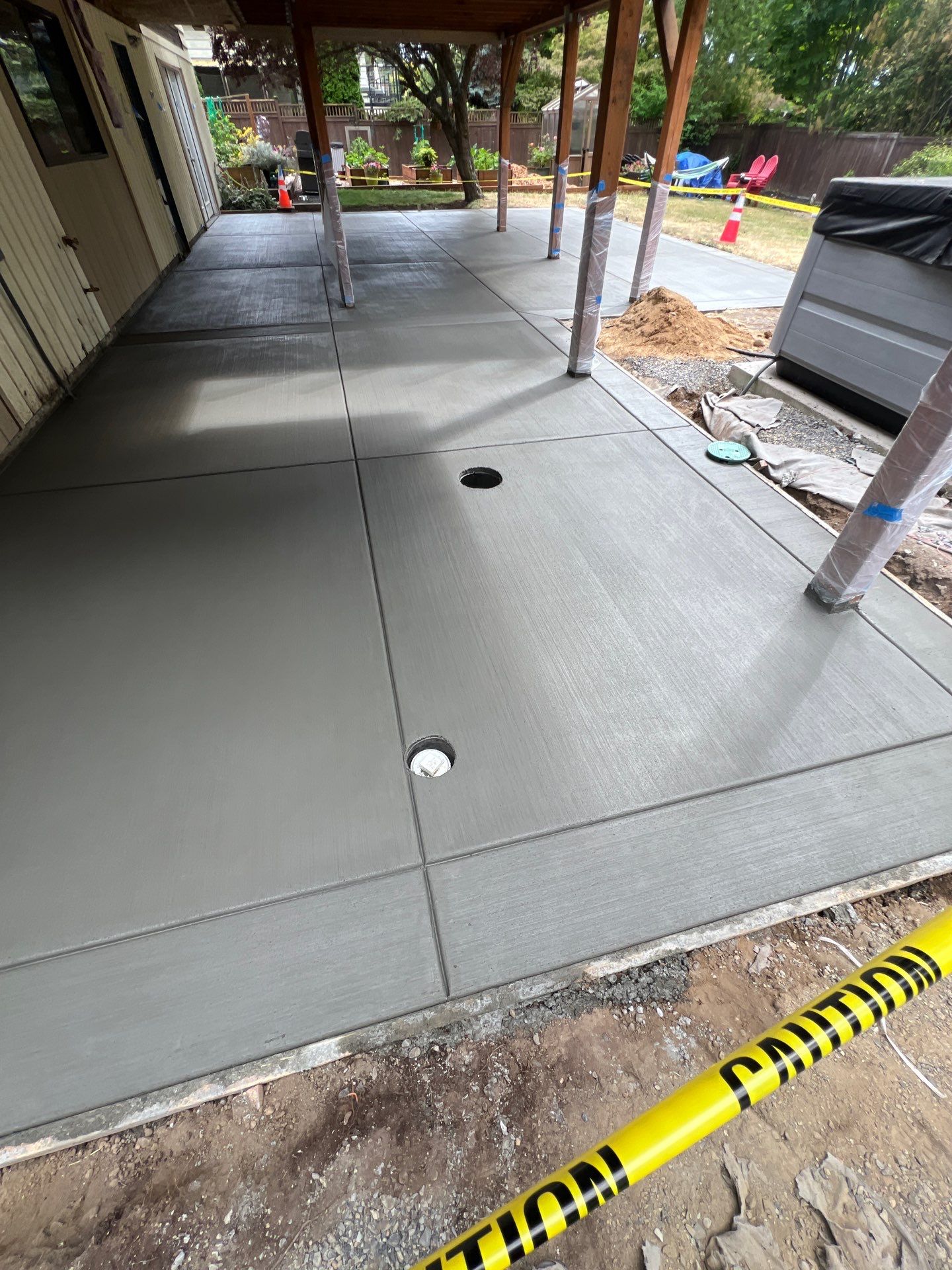 Concrete Back Patio Renovation | Edmonds  by Jireh Asphalt & Concrete Inc 