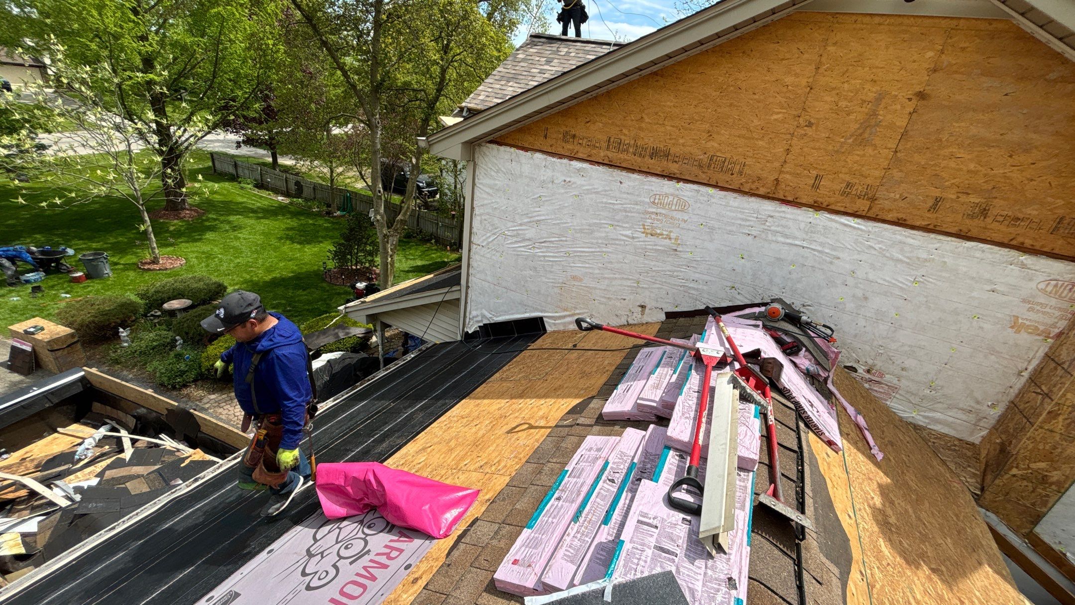 Roof Replacement using Owens Corning Sand Dune by 180 Contractors
