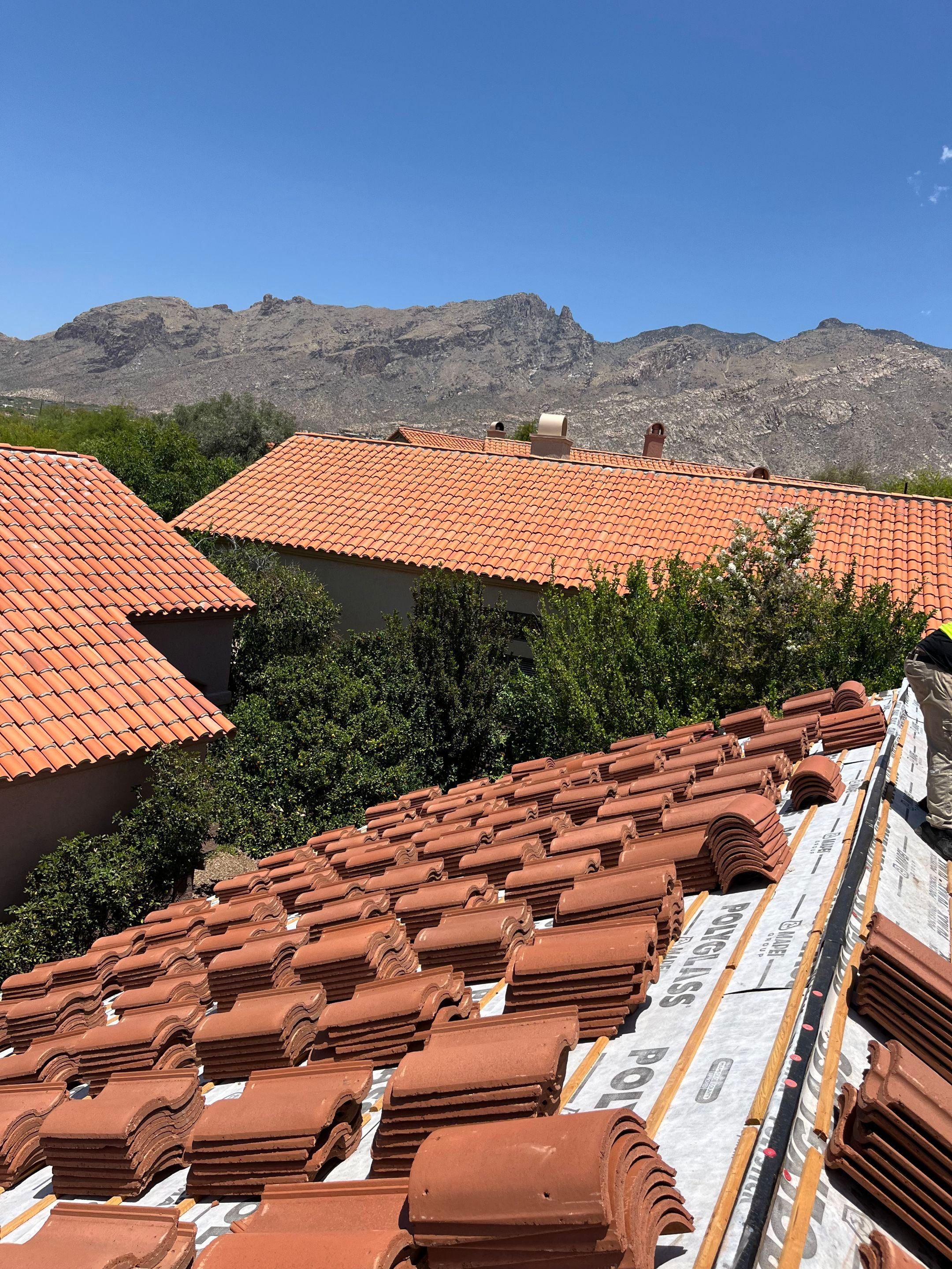 Residential Tile Roof Replacement and Decking Repair in Tucson- 85718 by West Coast Roofing AZ