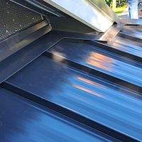 24ga 1.5" Mechanical Seam Matte Black by Total Roofing System The Metal Roof Experts