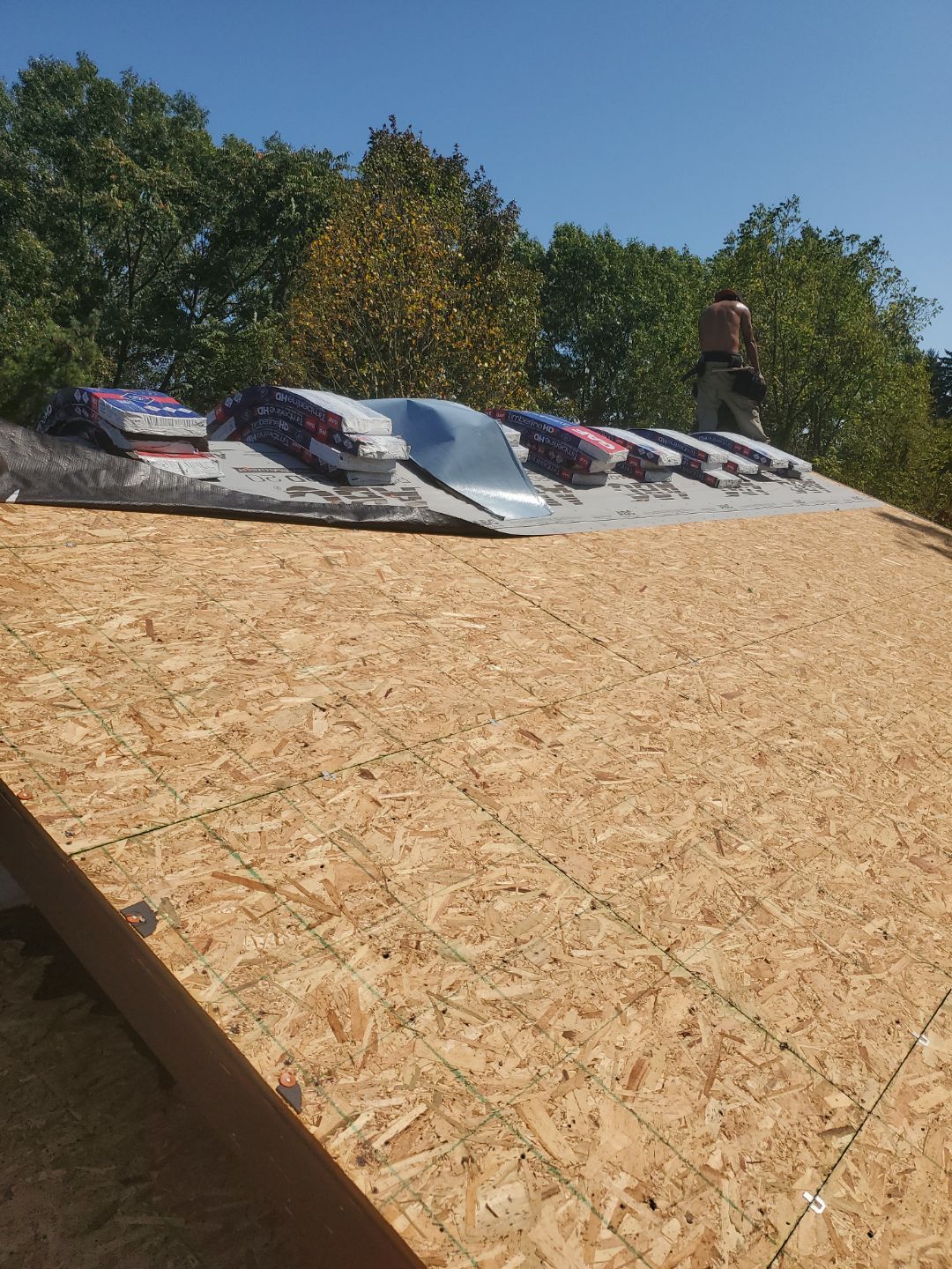 Residential Roofing Installation using GAF Timberline HDZ by Rainstoppers Roofing