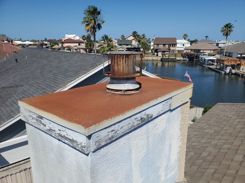 Chimney Cap Replacement with Roof Repairs by Lighthouse Roofing