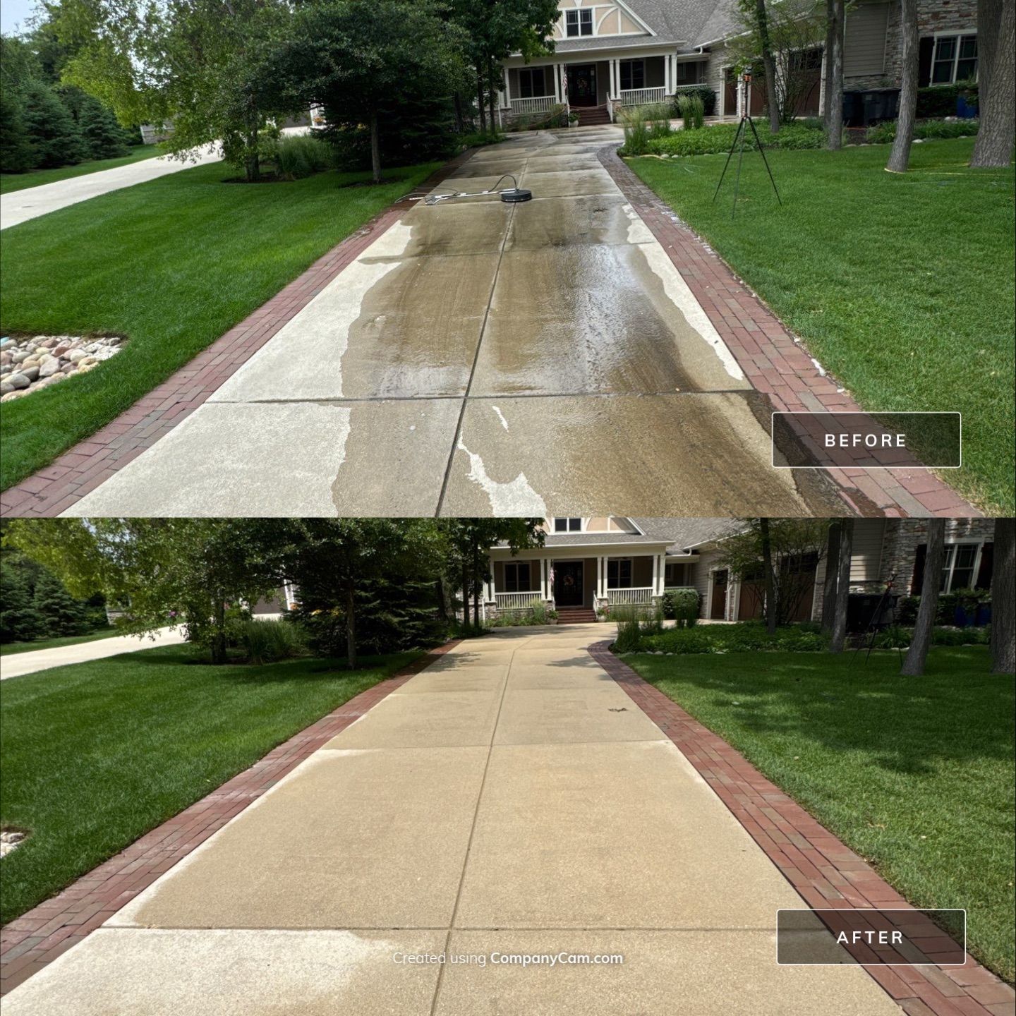 Project in Lake Geneva by Simmons Power & Soft Washing