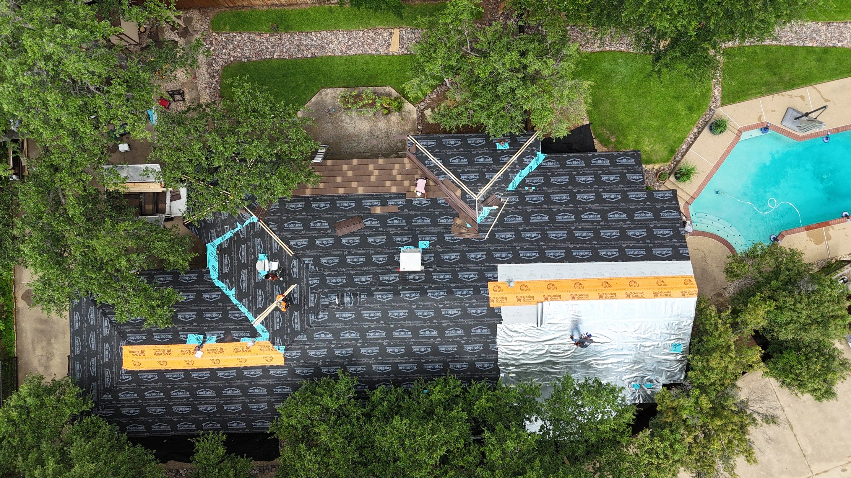 Decra Shake XD Install and Full General Contracting project in one of Arlington's beautiful communities by First United Roofing & Construction