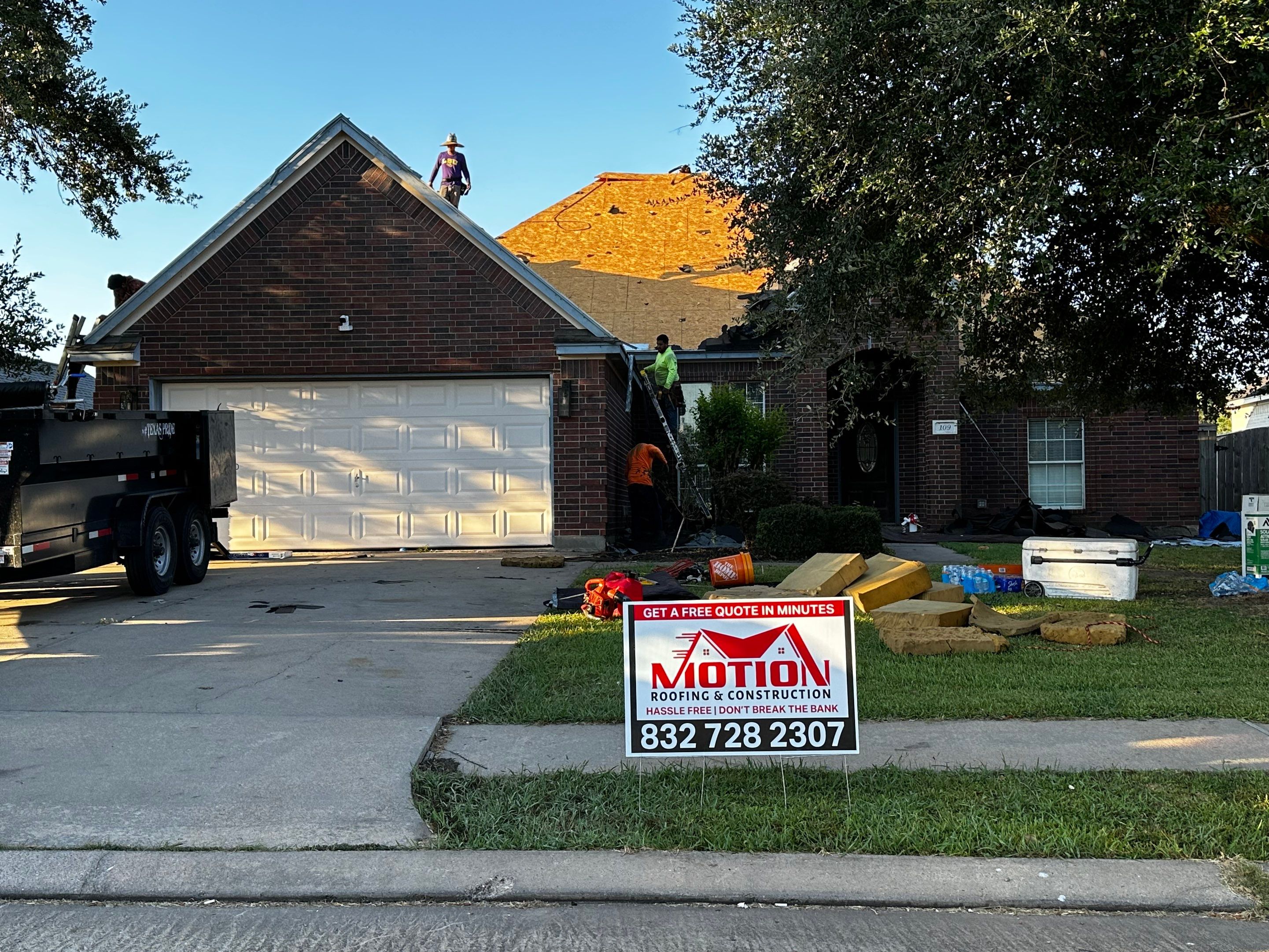 Gaf hdz charcoal by Motion Roofing