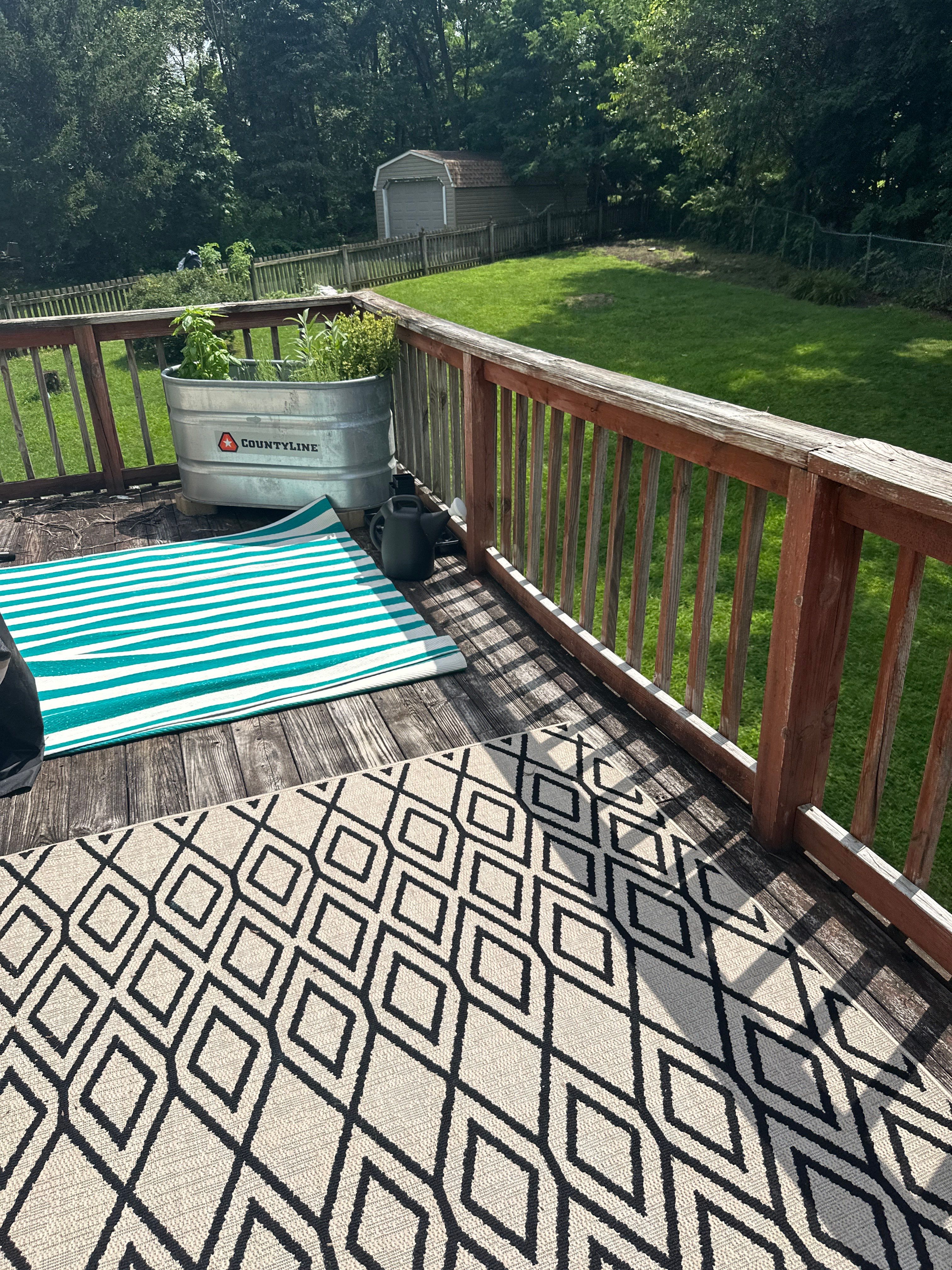 Patio door replacement and deck upgrade by Esh Builders