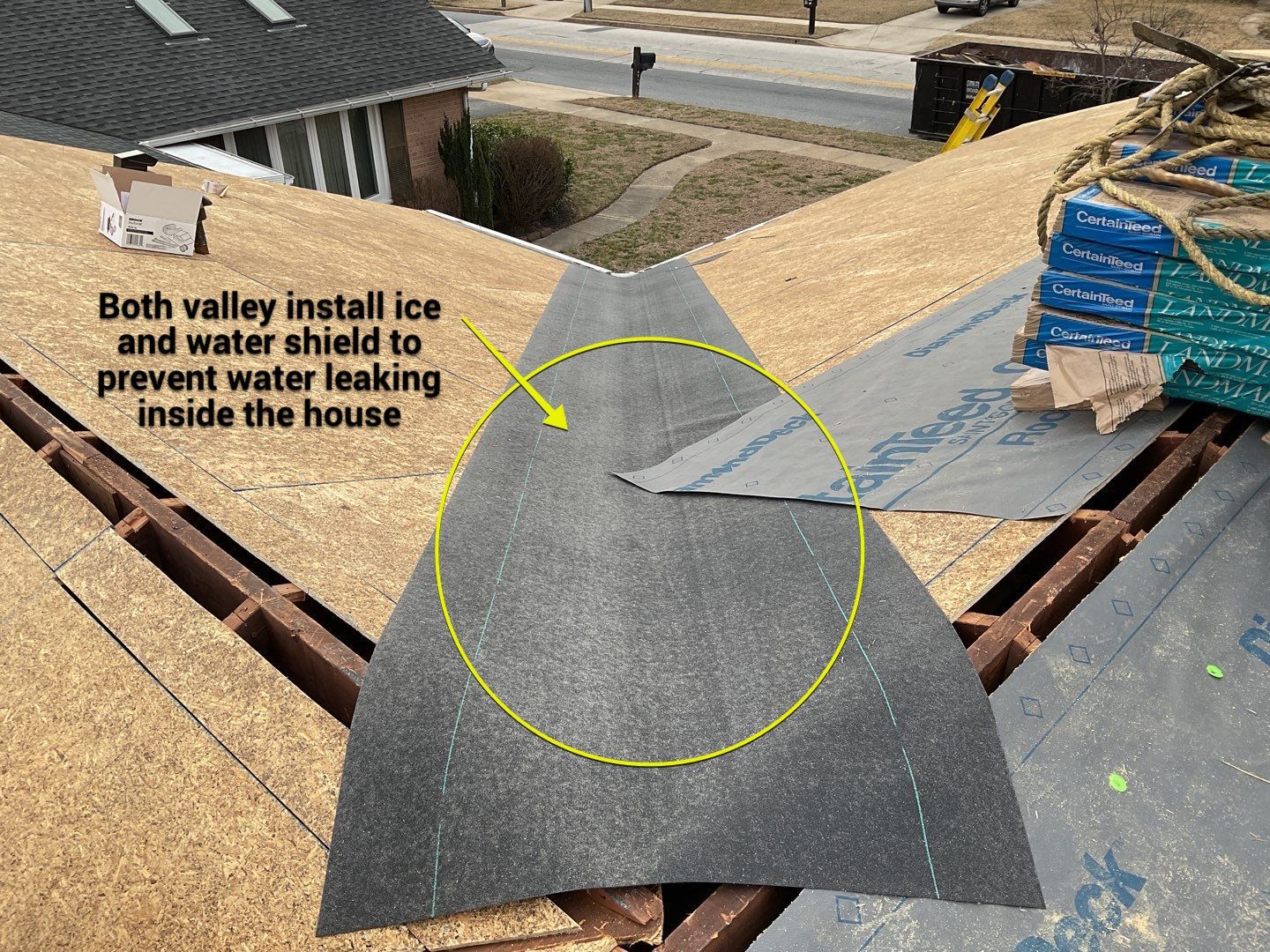 Residential Roofing Installation using CertainTeed Shingles by Alpha Design Services