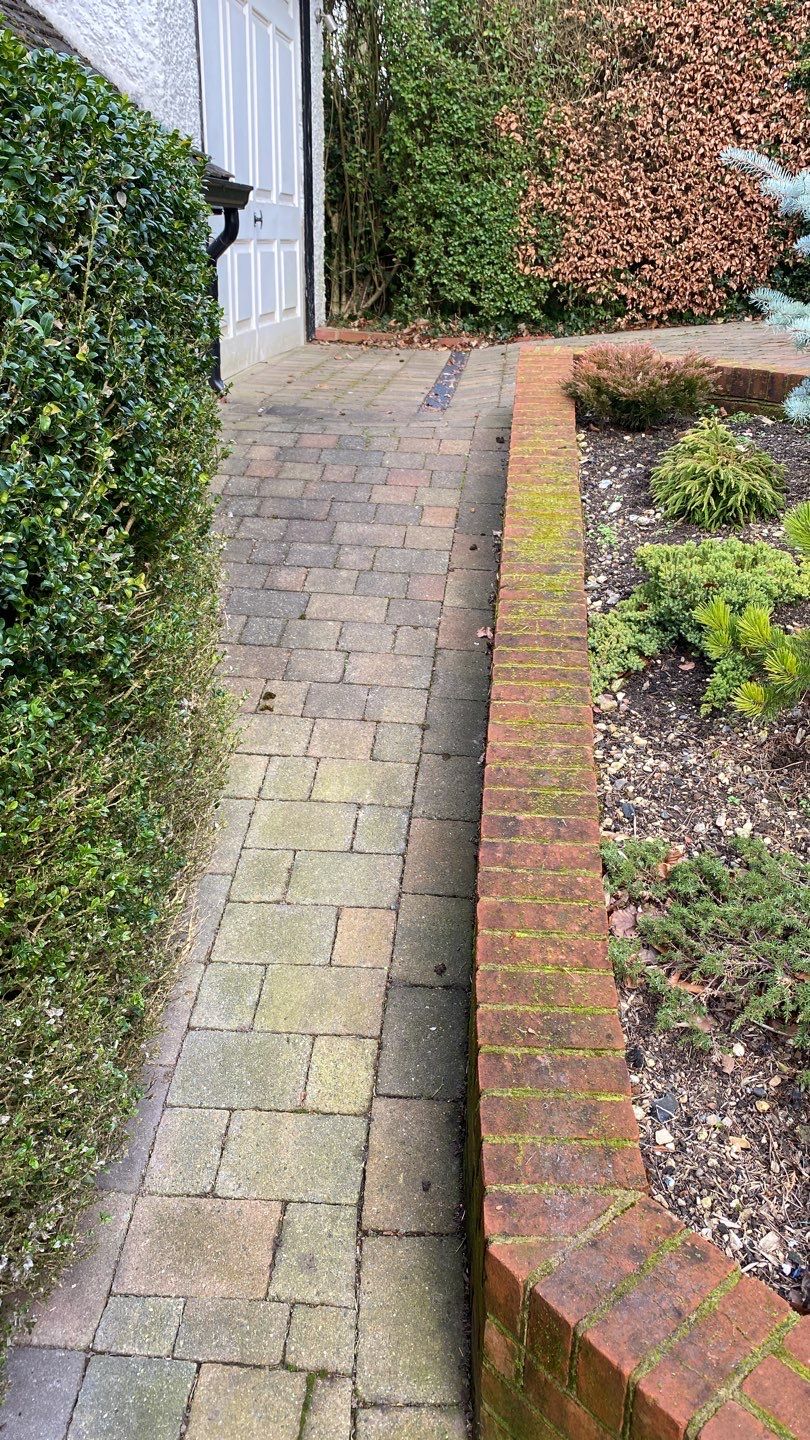 Driveway And Patio Clean using honda 21 ltr/min by Ges Exterior Cleaning ltd