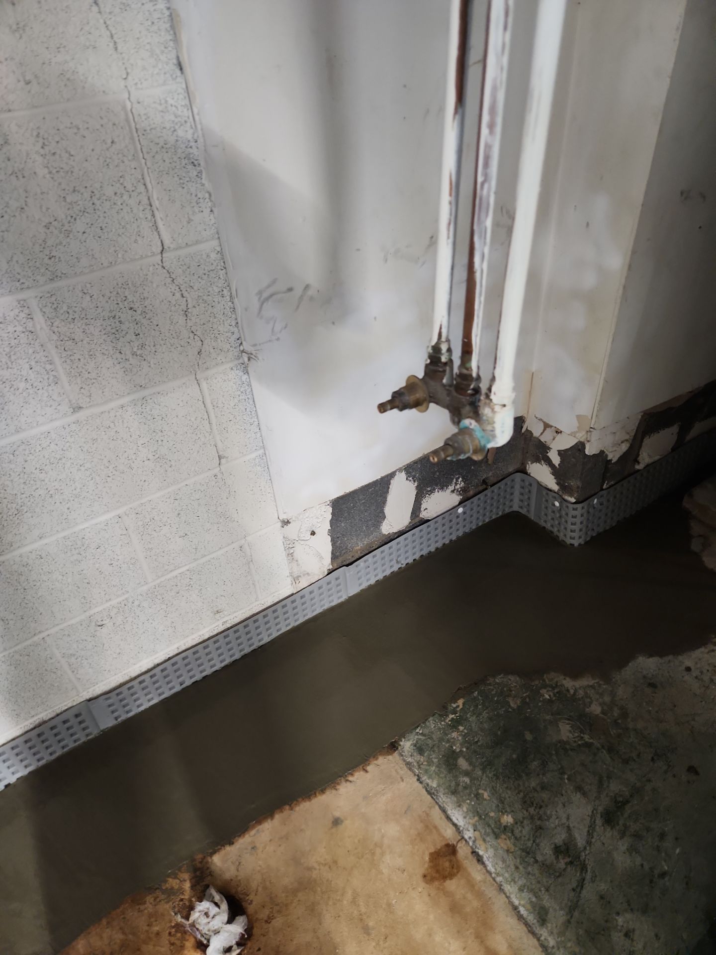 Interior French Drain & Mold Remediation Project in Manville, New Jersey by Pure Service Pro, LLC 