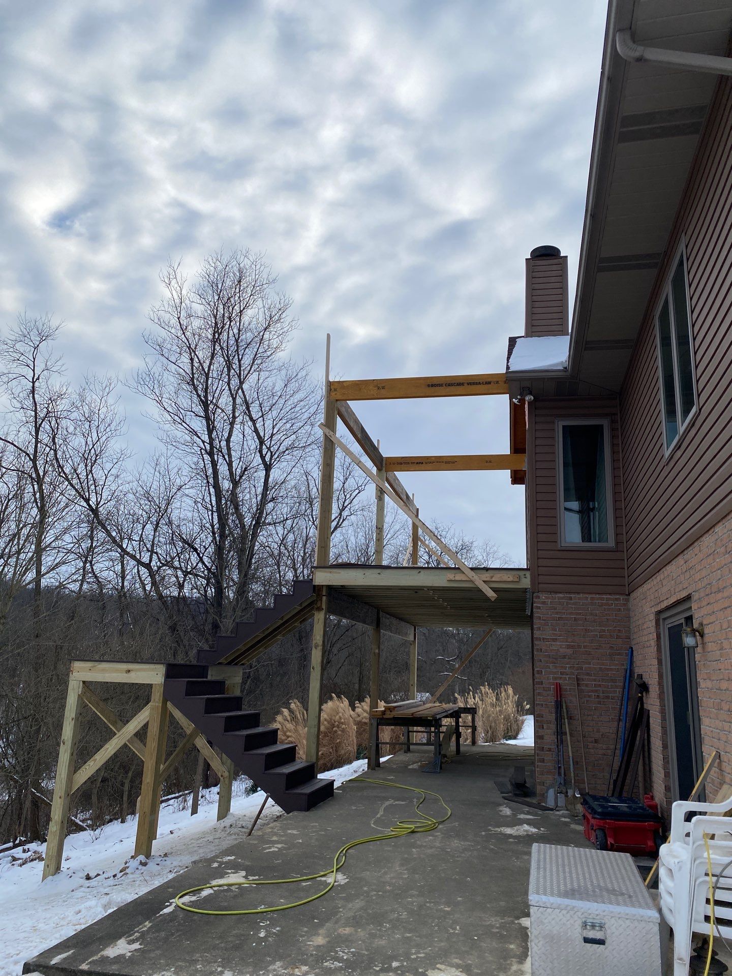 Deck and Roof Build by Cousins Roofing Siding & Decks