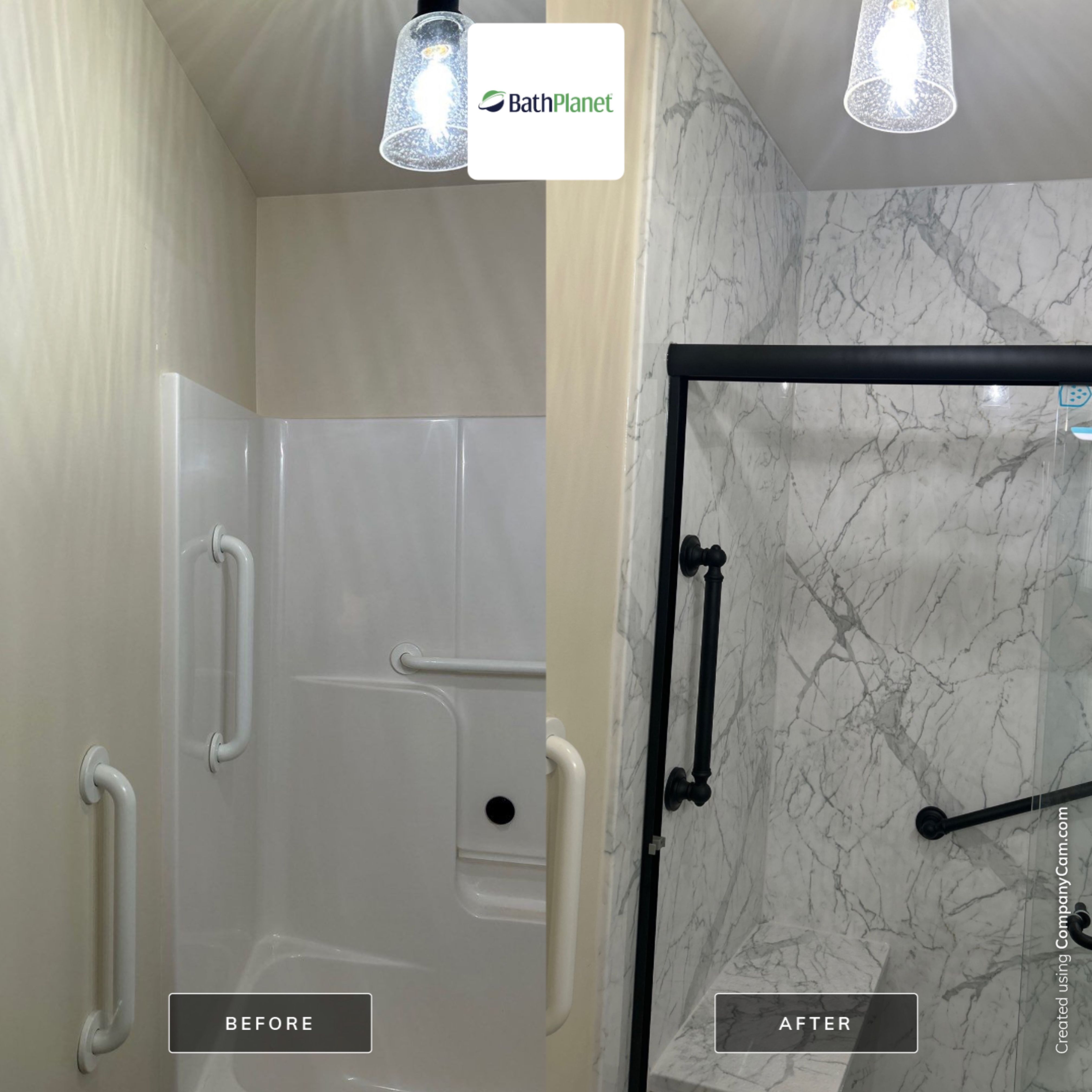 Tub to Walk-In Shower by BathPlanet SW Virginia