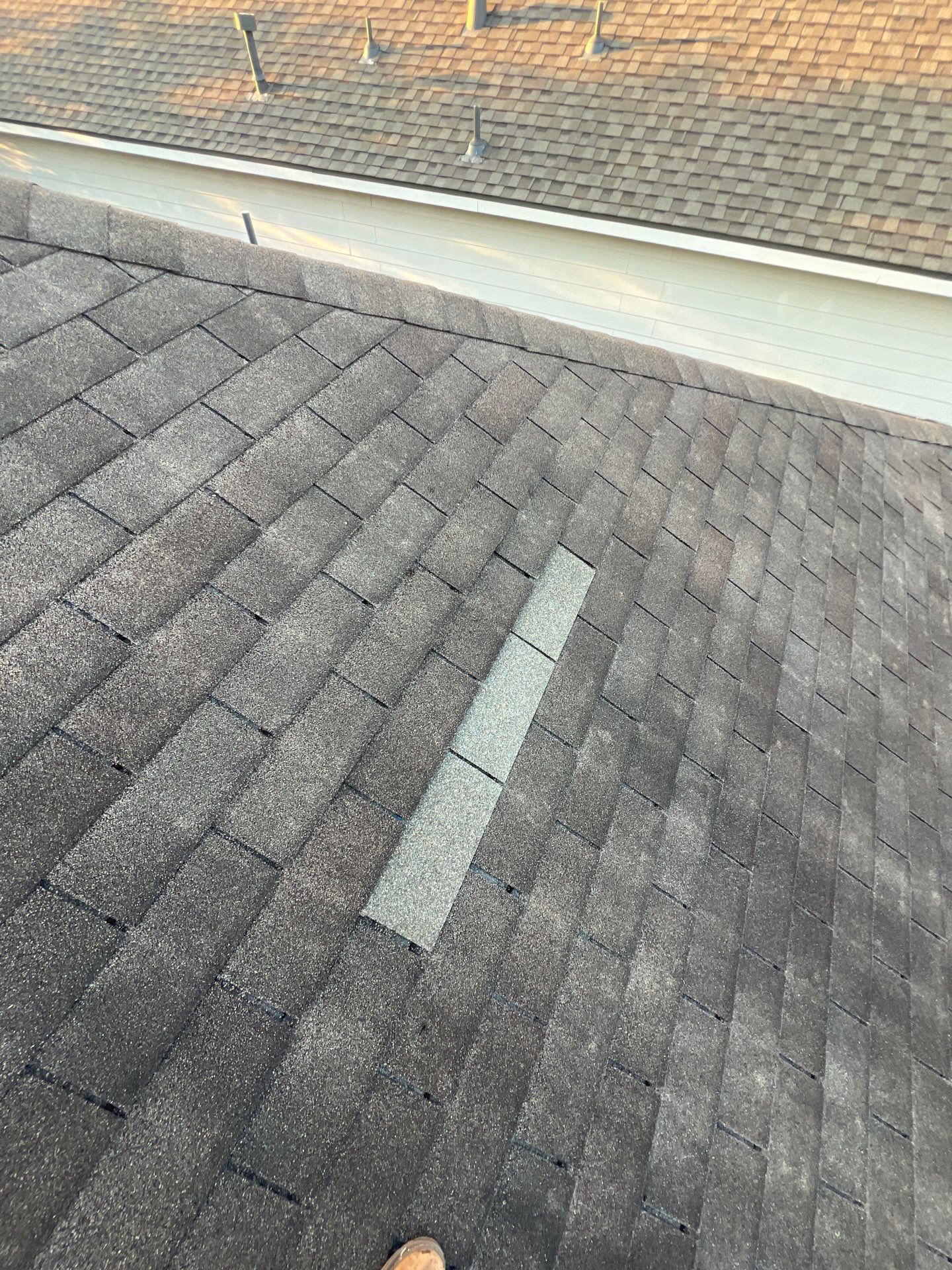 Hail Damage using Owen's Corning Duration (Lifetime) Shingles by Roof Repair Company