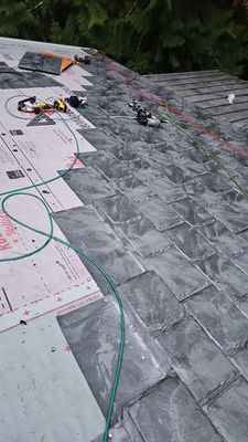 EuroShield Rubber Slate Roof using EuroShield: Rundle Slate in Woodinville