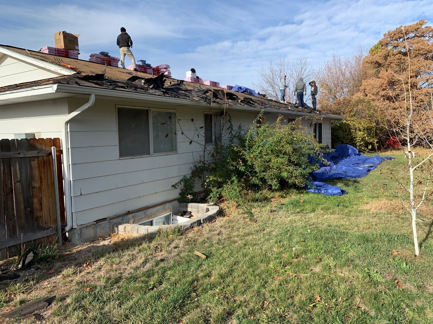 Boise single level low pitched roofing installation using Owens Corning in Teak by ID Roofing LLC