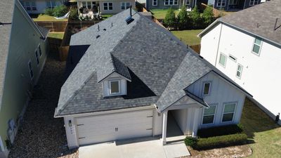 Malarkey Vista AR – Storm Grey Roof + Solar Attic Fan | Leander, TX Installation