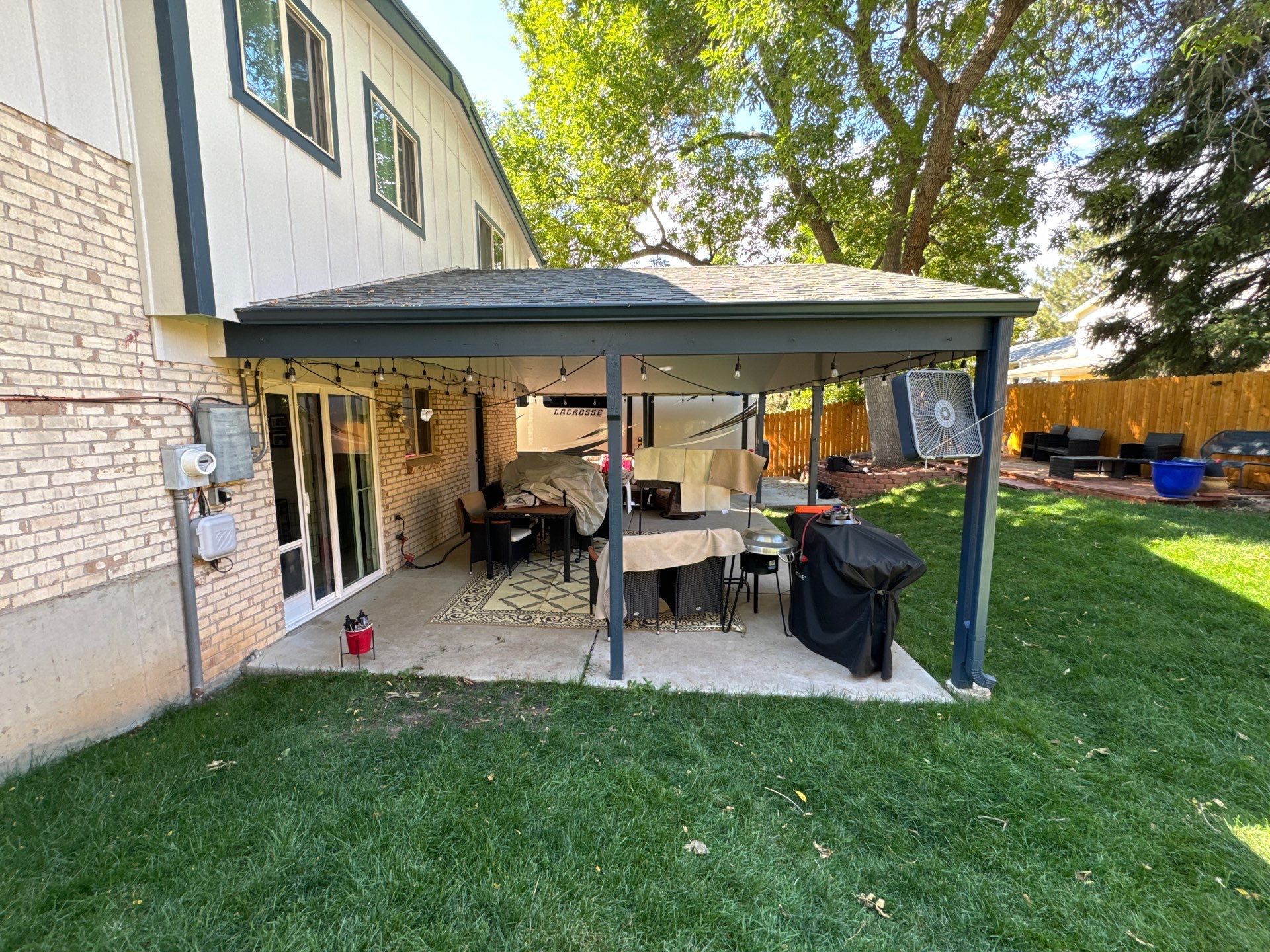 Motorized Screens using Progressive MagnaTrack Screens by Outdoor Solutions Colorado