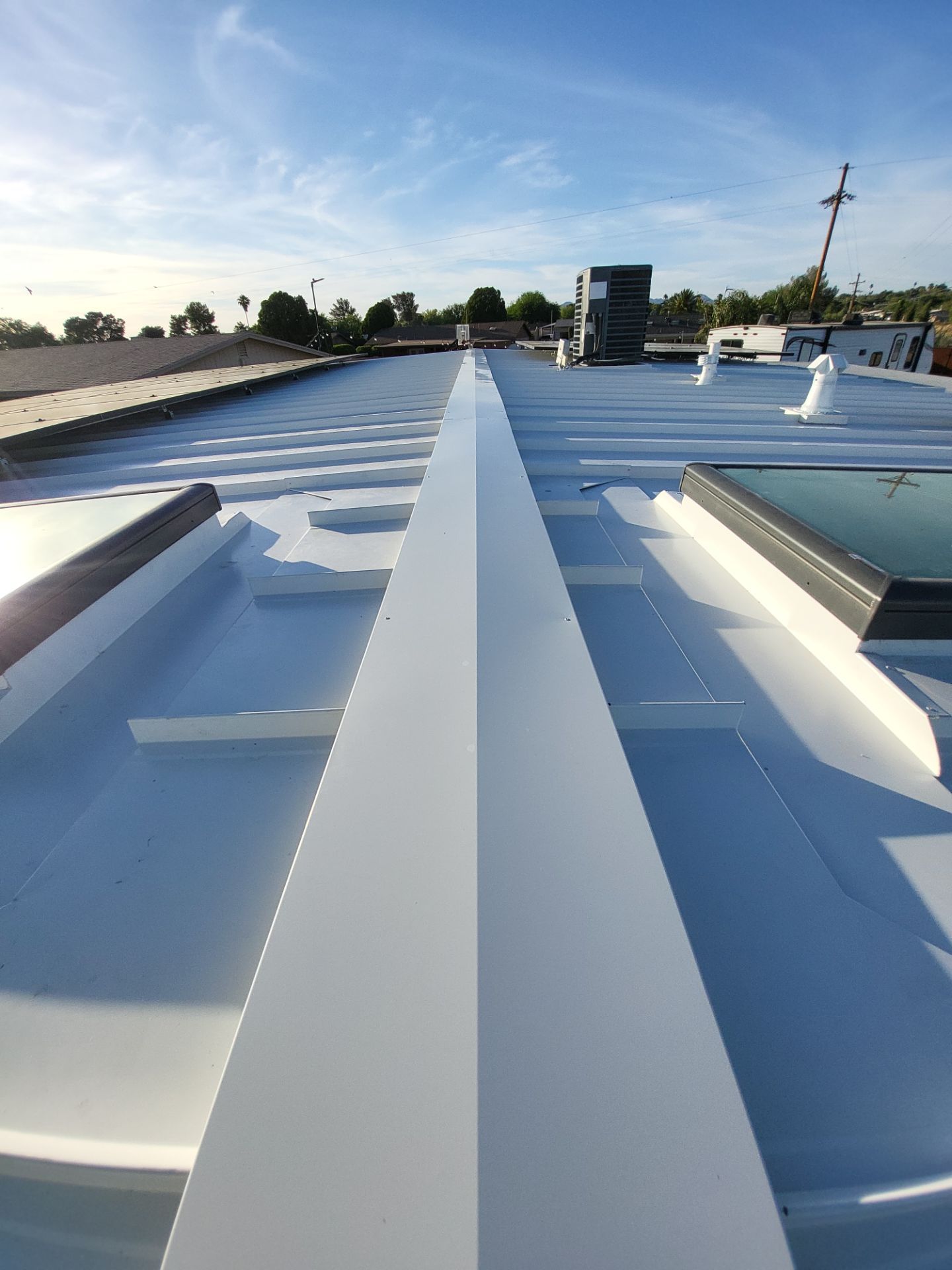 Bright White Standing Seam by Reimagine Roofing