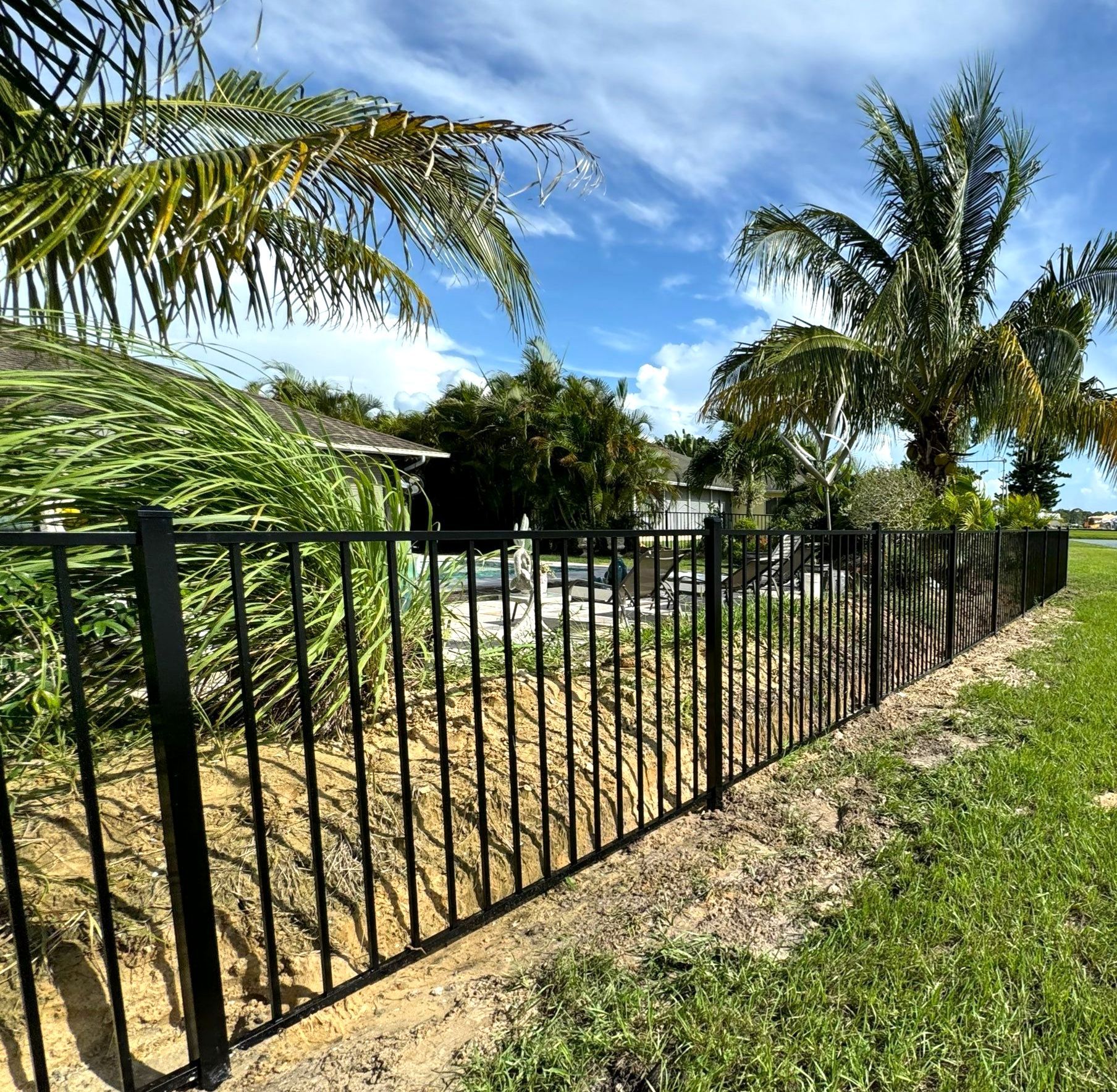 Aluminum Fence Installation using 3 Rail Aluminum Fence by Asap fence and gates, LLC