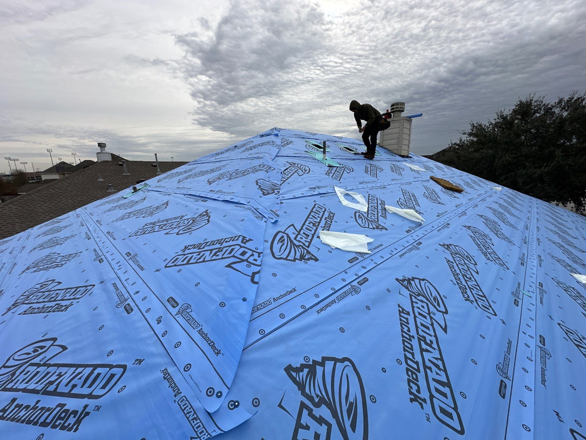 Project in Houston by Motion Roofing