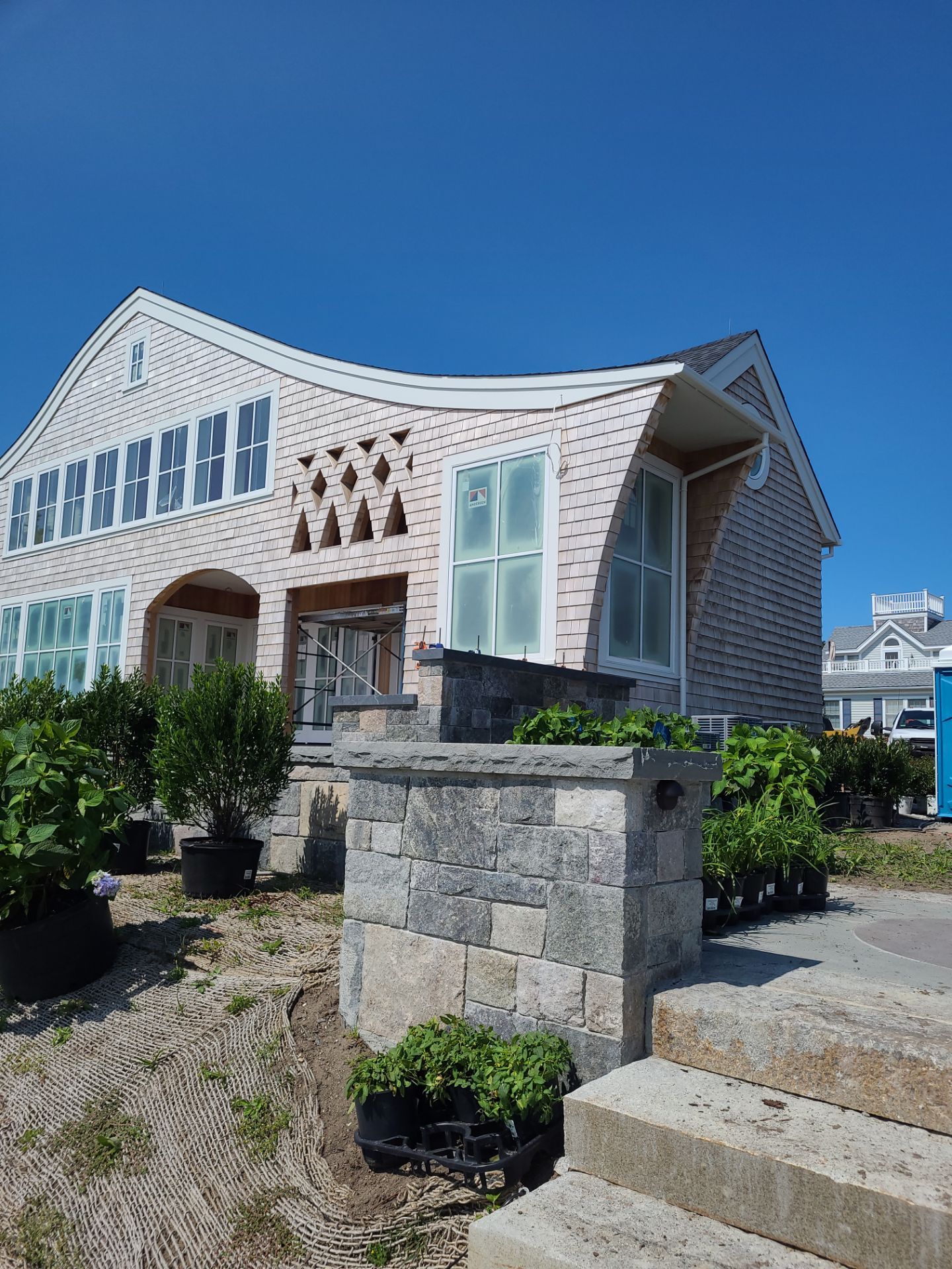 Gutter Installation using 4x5 FiberGlass Gutter and 3" Fiberglass Downspout by Gutter Pro Enterprises