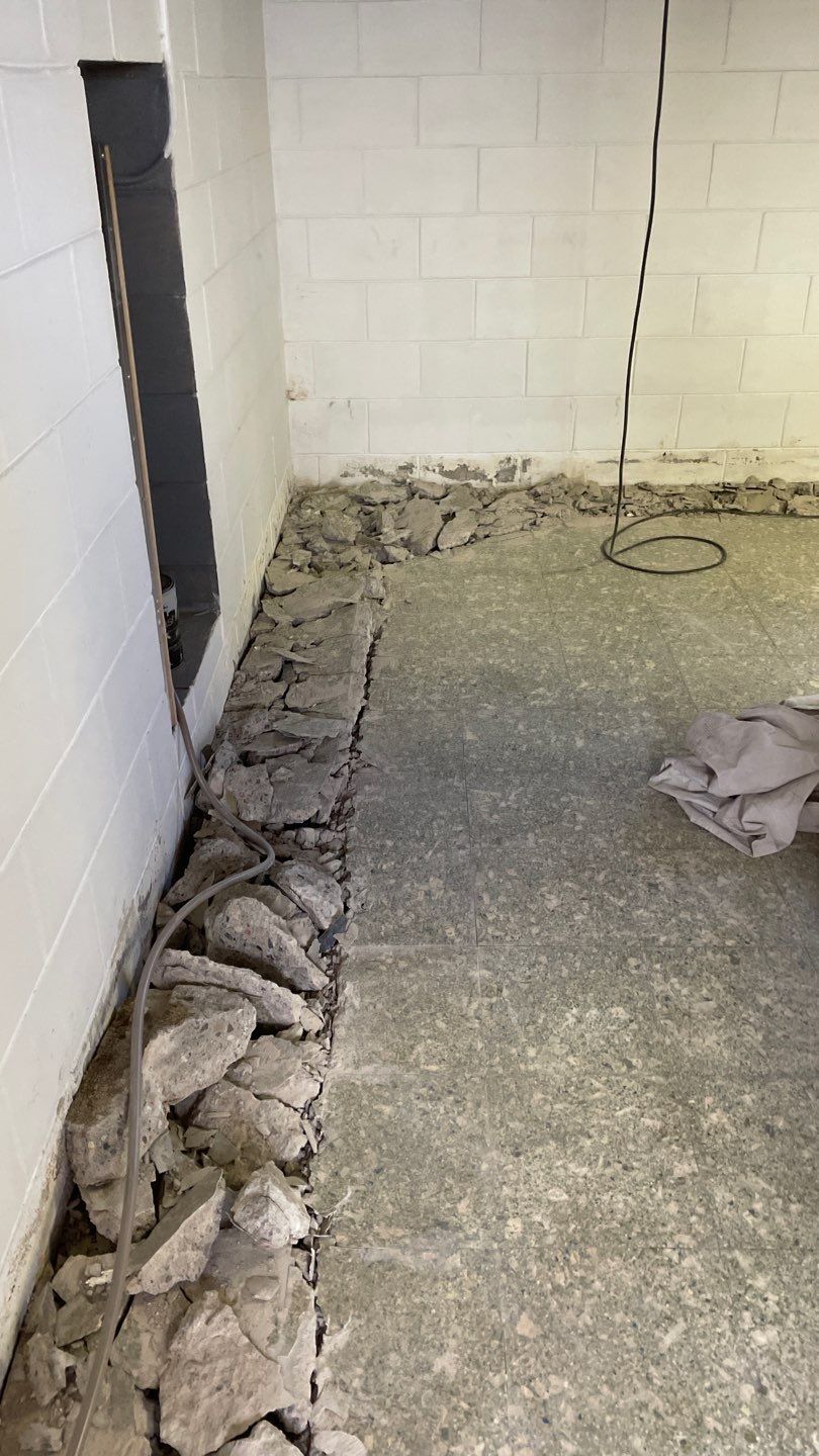Drain Tile in Roseville for Carston by Waterproofing Northeast