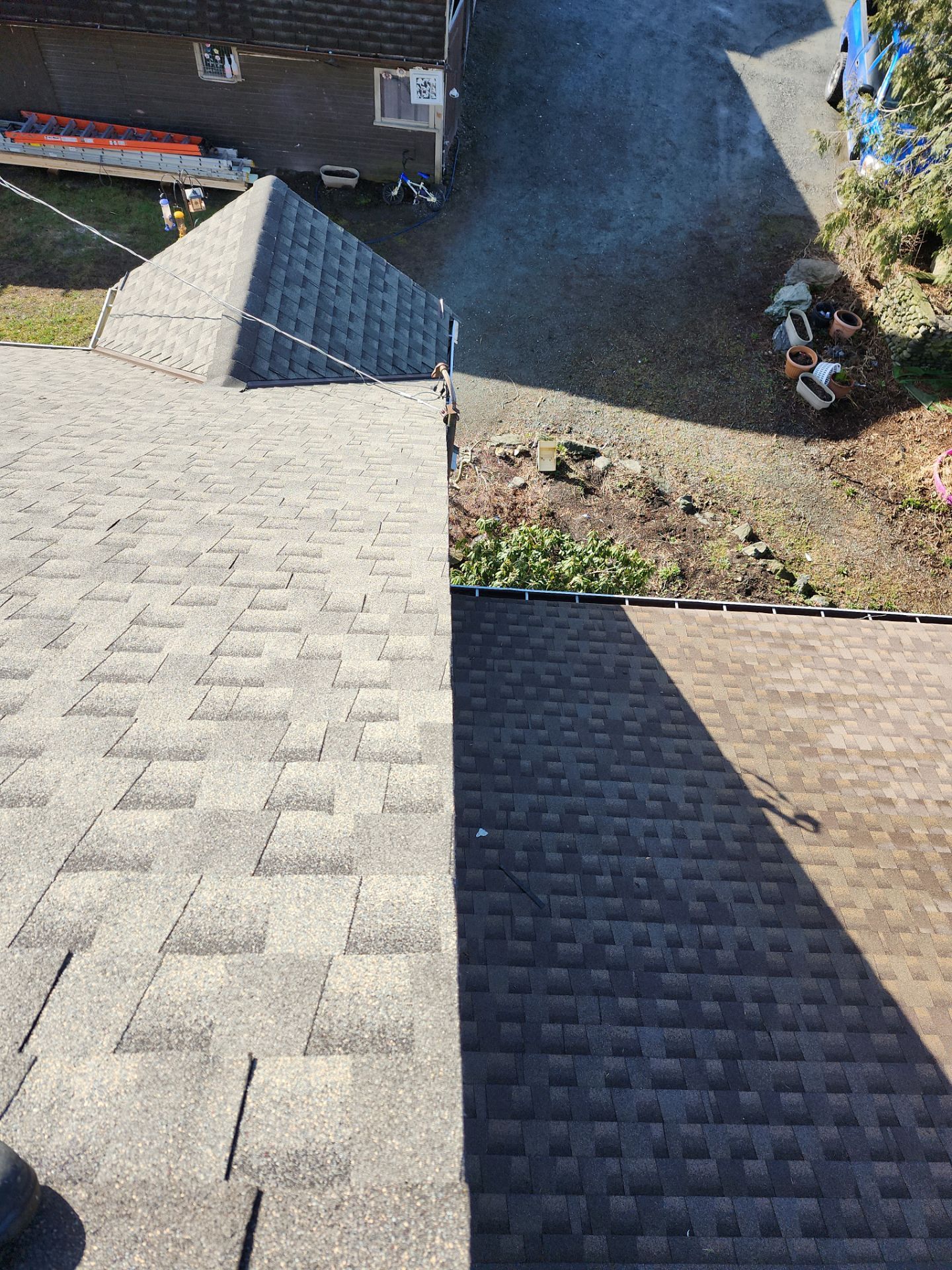 Residential Re-Roof using GAF Weathered Wood HDZ by Top Notch Roofing Inc