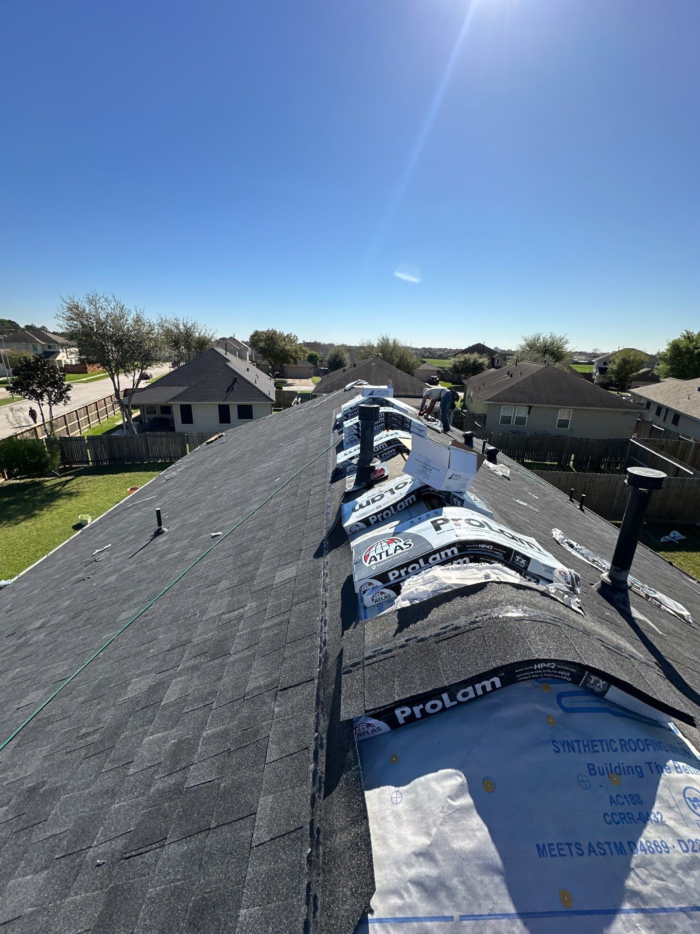 Project in Houston by Motion Roofing