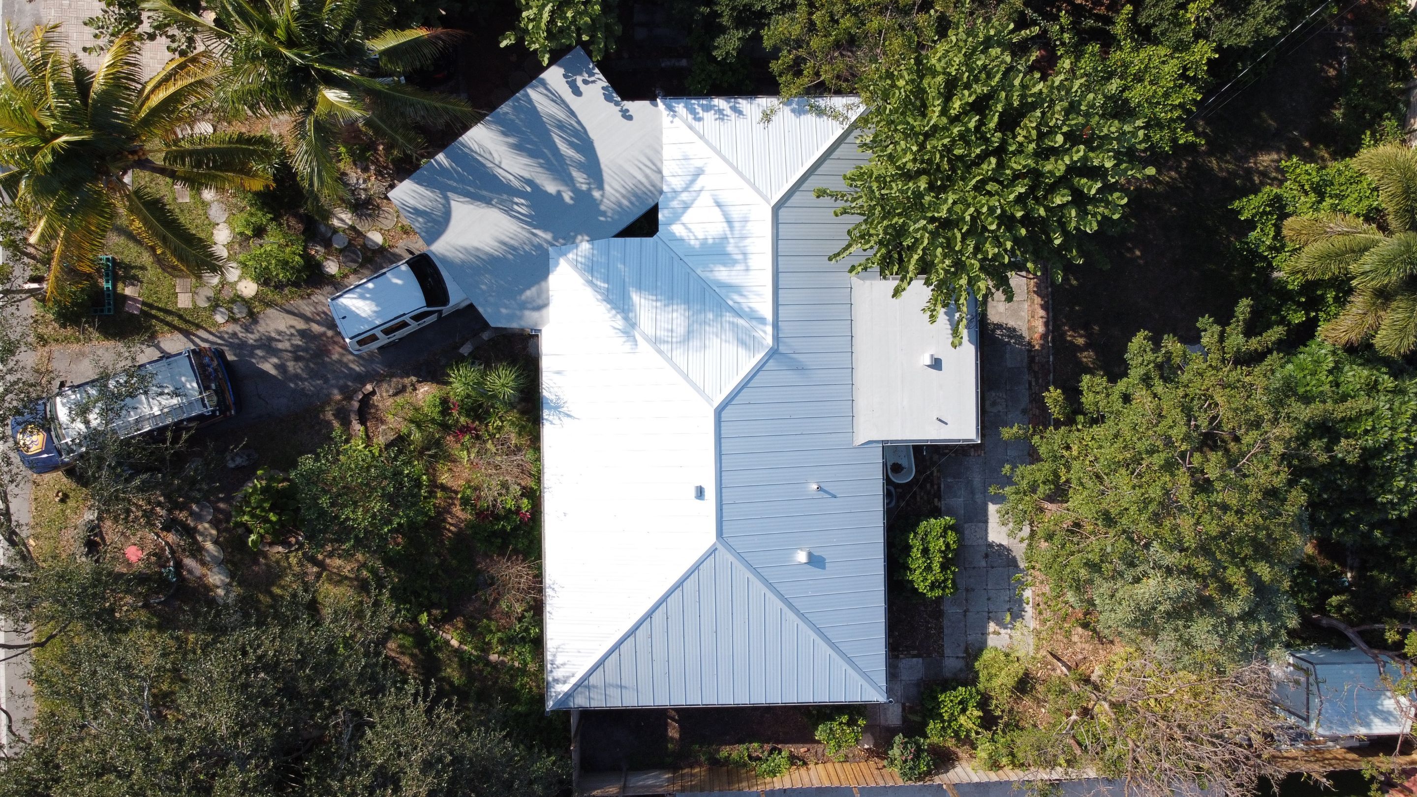 Residential Roofing Installation using 1" Nail strip metal roof by BLUES BROTHERS ROOFING