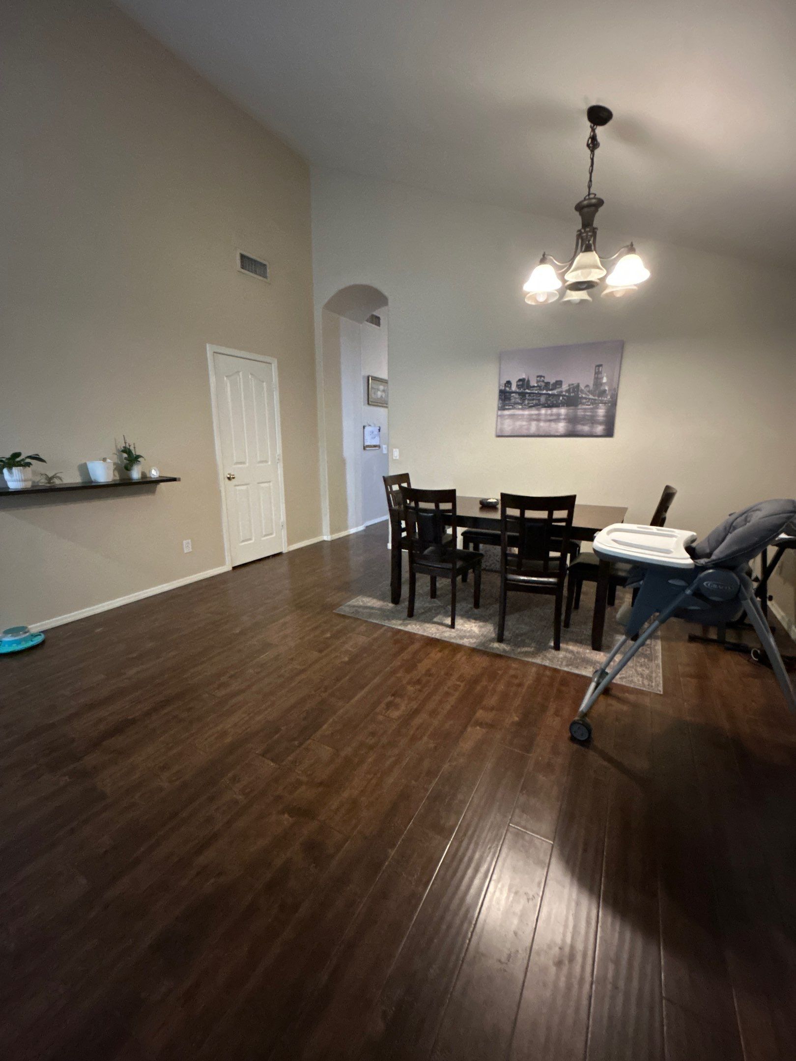Dark Wood-Look Laminate Flooring Installation in Chandler by CompanyCam Sales Demo