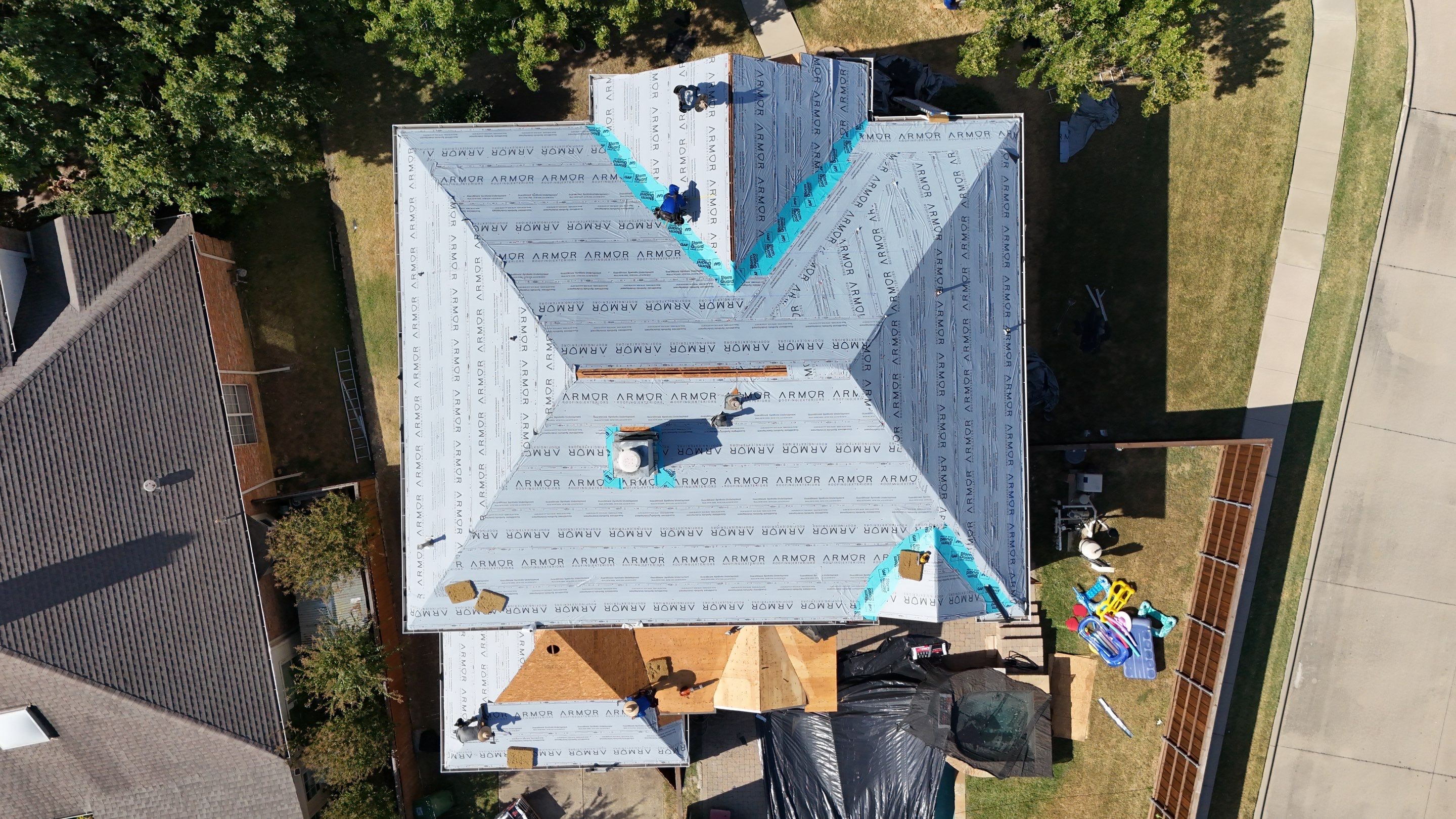 Lewisville Full Roof Replacement Featuring Complete Plywood Re-Decking by Armor Roofing | Exteriors