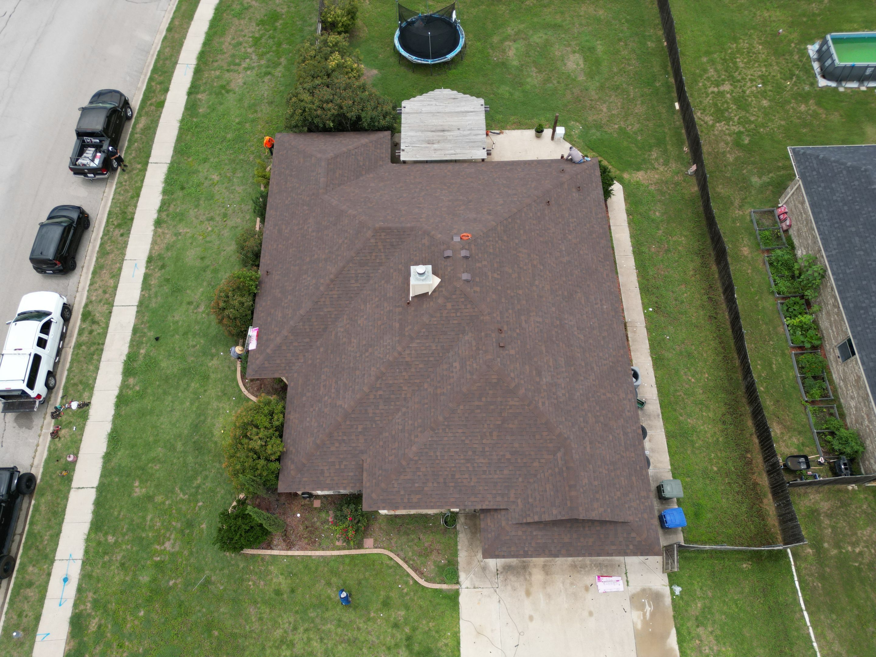 Residential Roof Replacement using Owens Corning - Oakridge - Brownwood by Action Exteriors