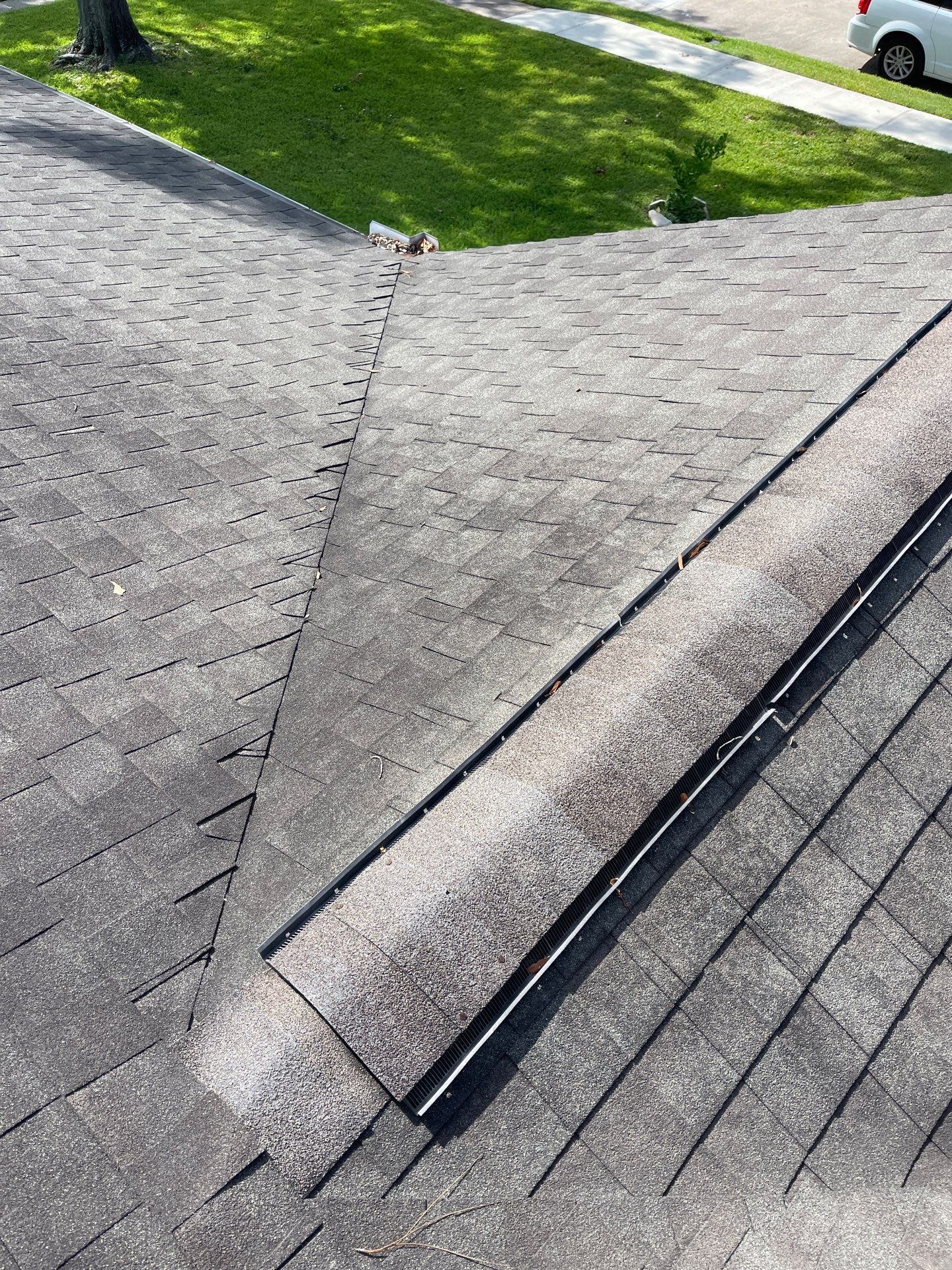 Hail Damage using Owen's Corning Duration (Lifetime) Shingles by Roof Repair Company