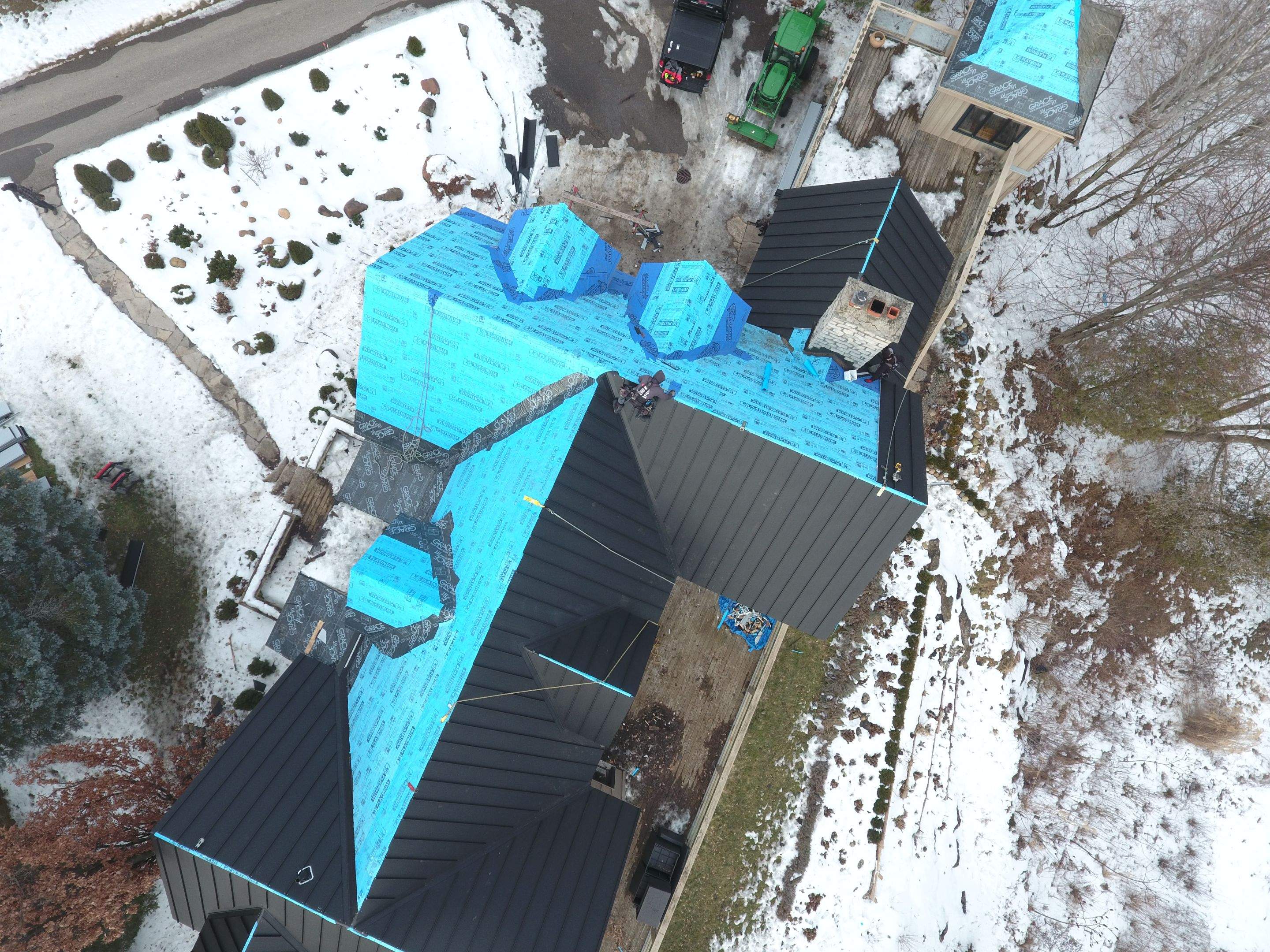 Residential Roofing Installation using 24 Ga Standing Seam Metal by Jay Carter Roofing & Sheet Metal