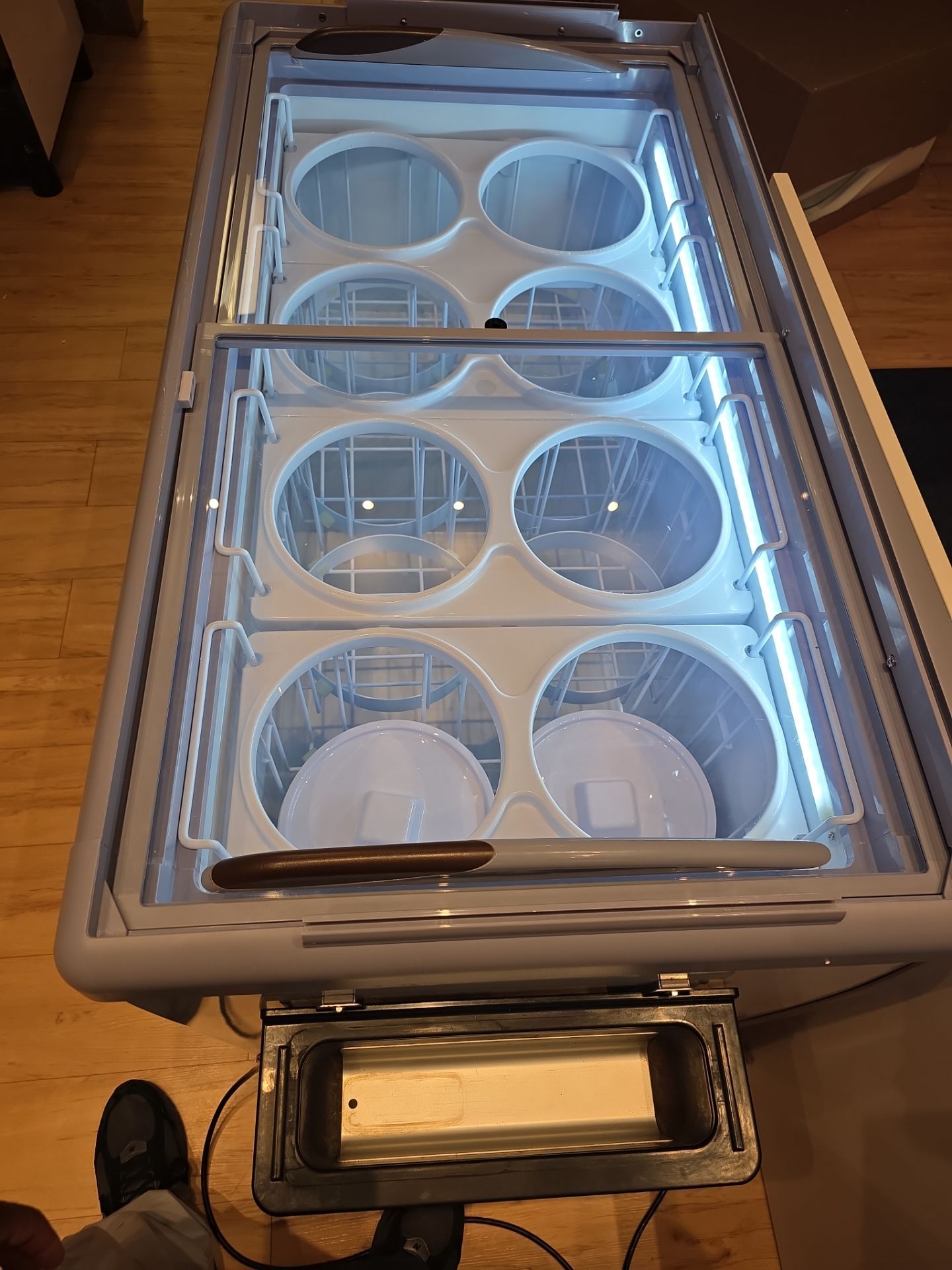 Commercial Ice Cream Dipping Cabinet Installation in Orlando by AMB-WORKS APPLIANCE REPAIR
