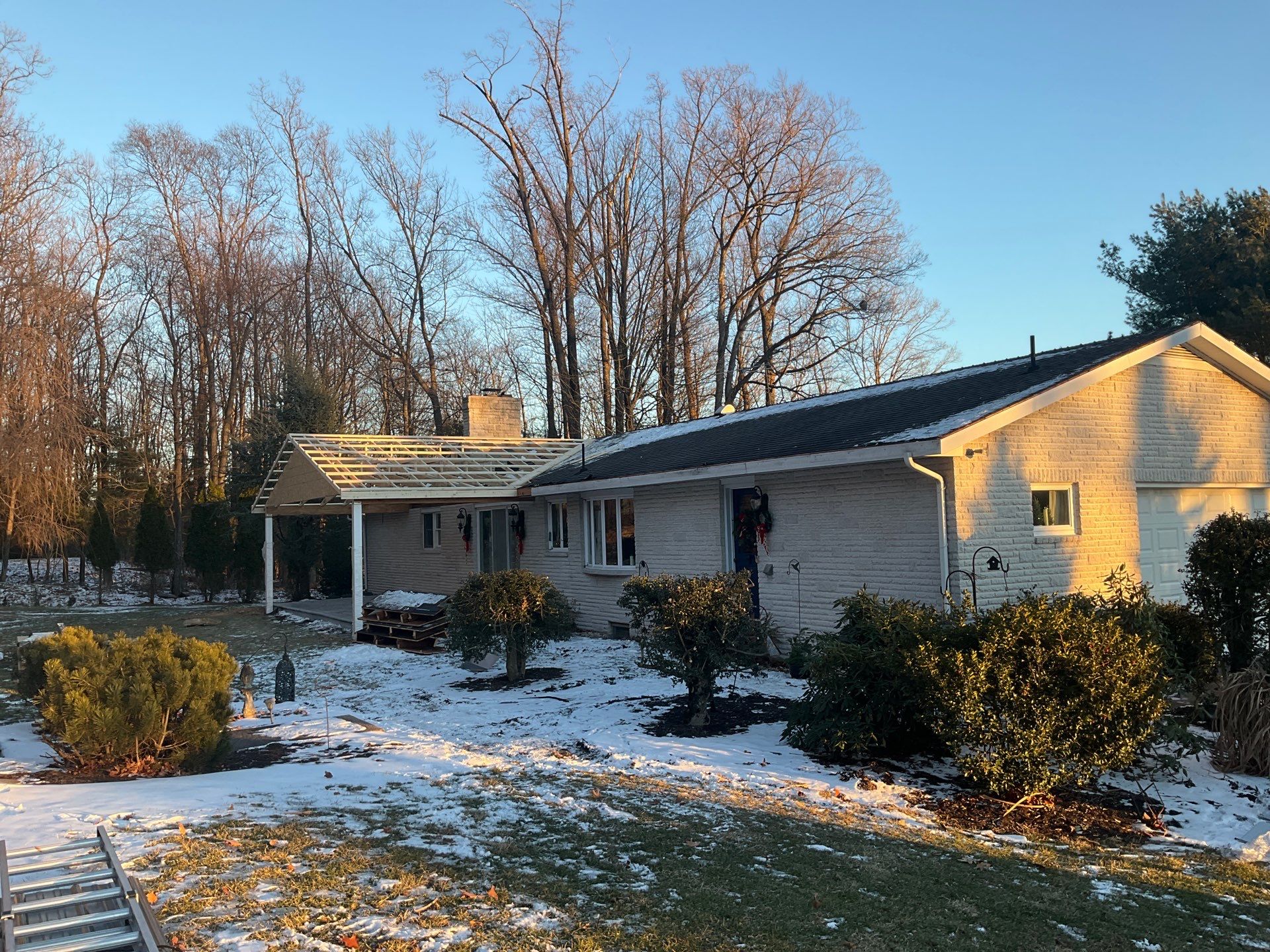 Metal Roof and Gabled Porch Addition in Hegins by Esh Builders