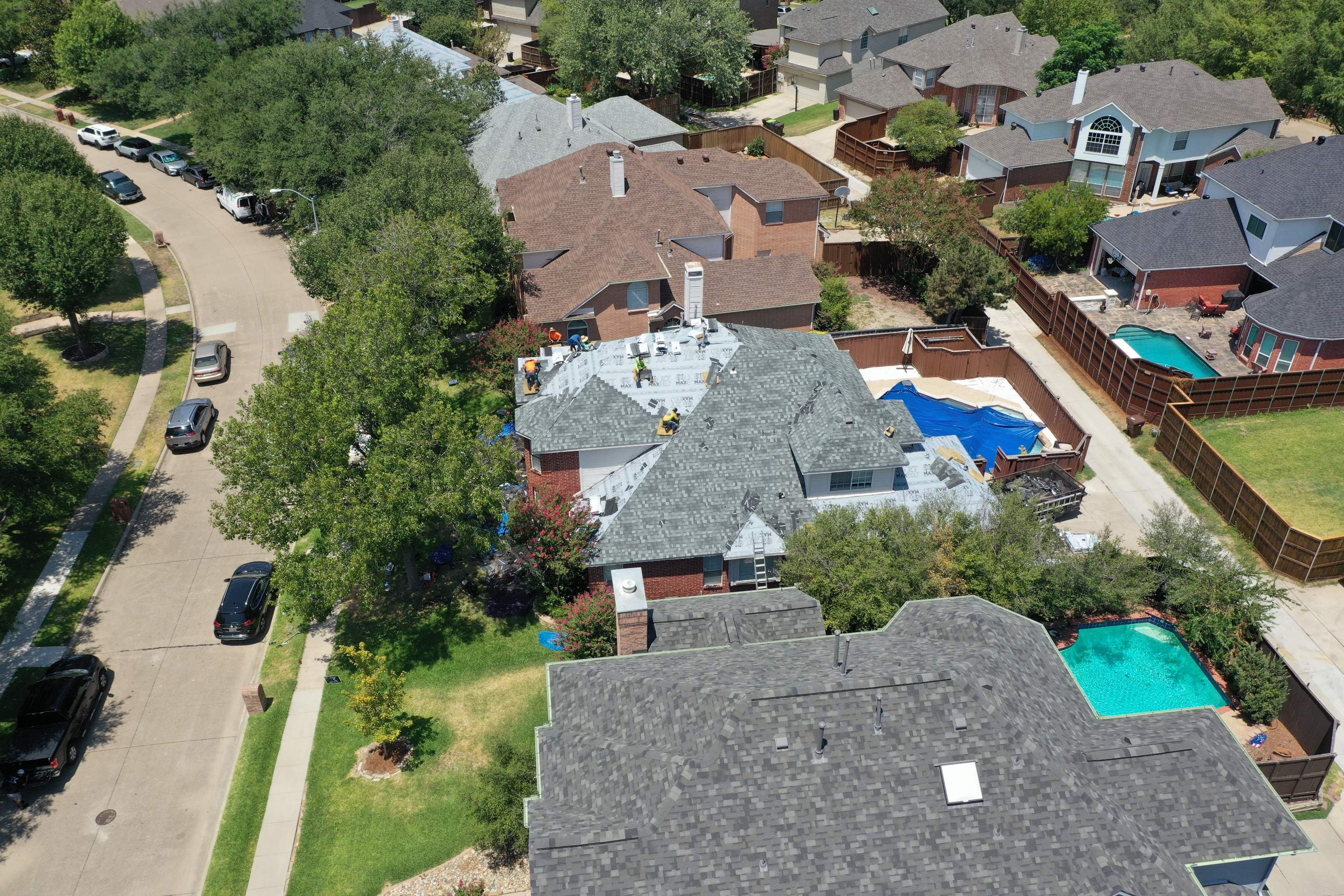 Residential Roofing Installation using IKO Dysnasty Class3 Summit Gray by Eminent Roofing & Auto Hail Repair