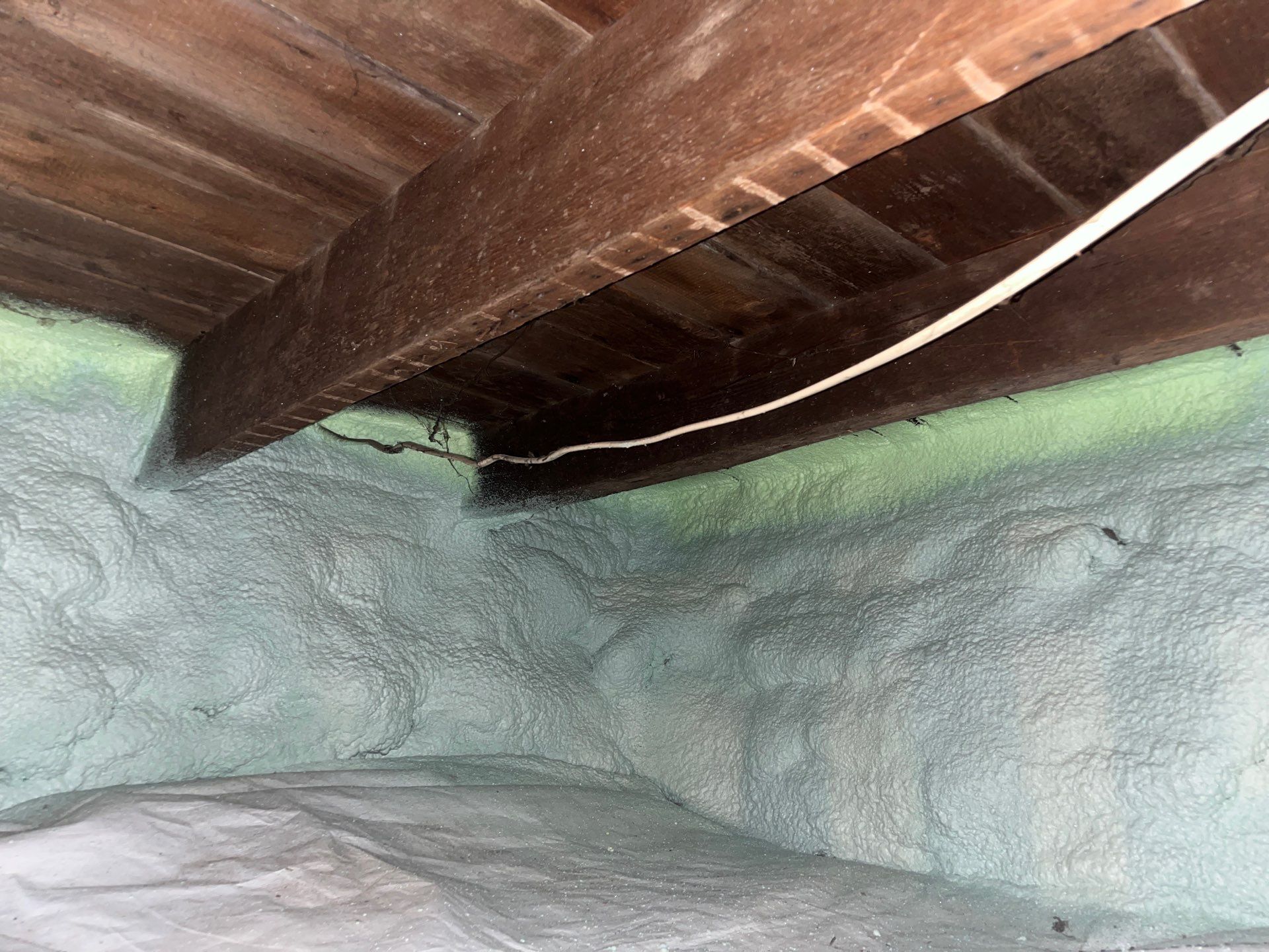 Attic Insulation using Closed Cell Spray Foam by NYS Foam & Energy