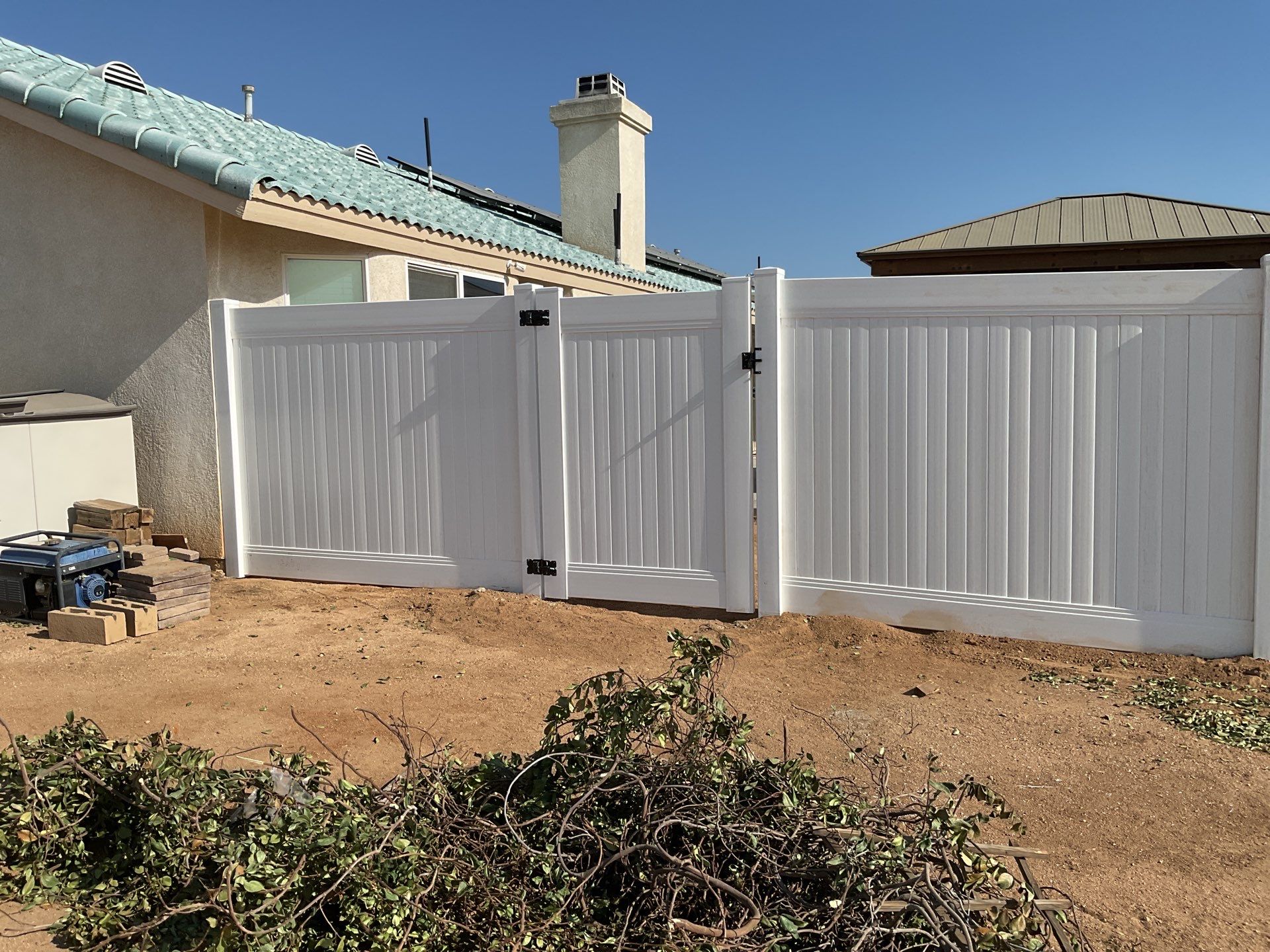 Fence Installation using Vinyl by Fence Guys Inc. 