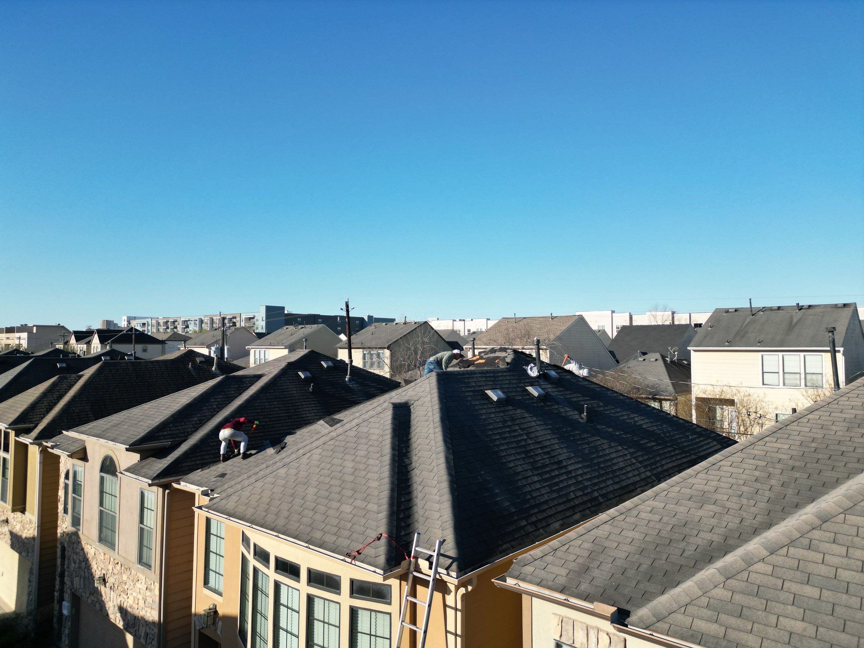 Residential Roofing Installation using GAF HDZ by V General Contractors 