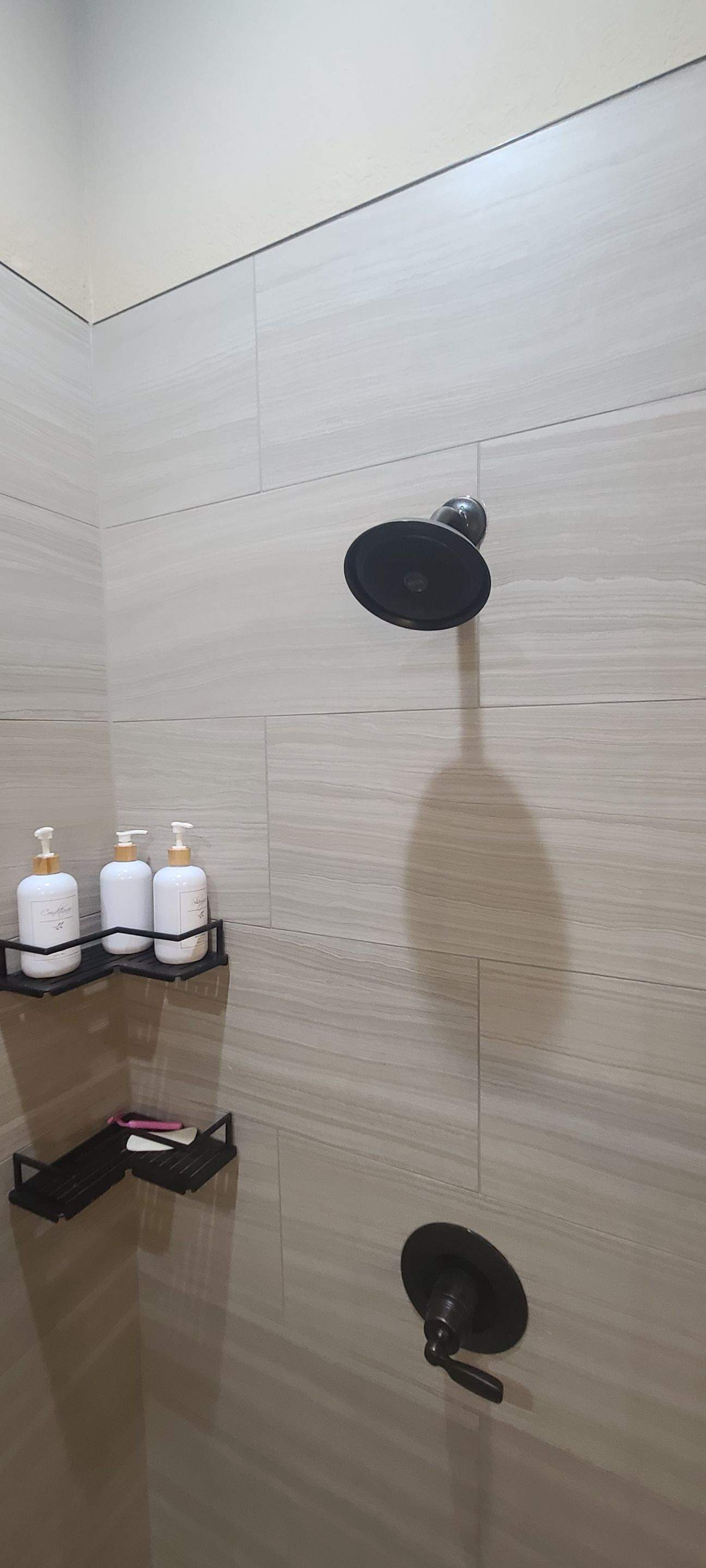 Warm Modern Bathroom Remodel in Stonewall Estates by Legacy Bath and Kitchen 