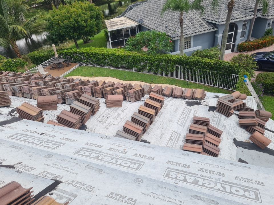 Residential Roofing Installation using Eagle Roofing Tile by BLUES BROTHERS ROOFING