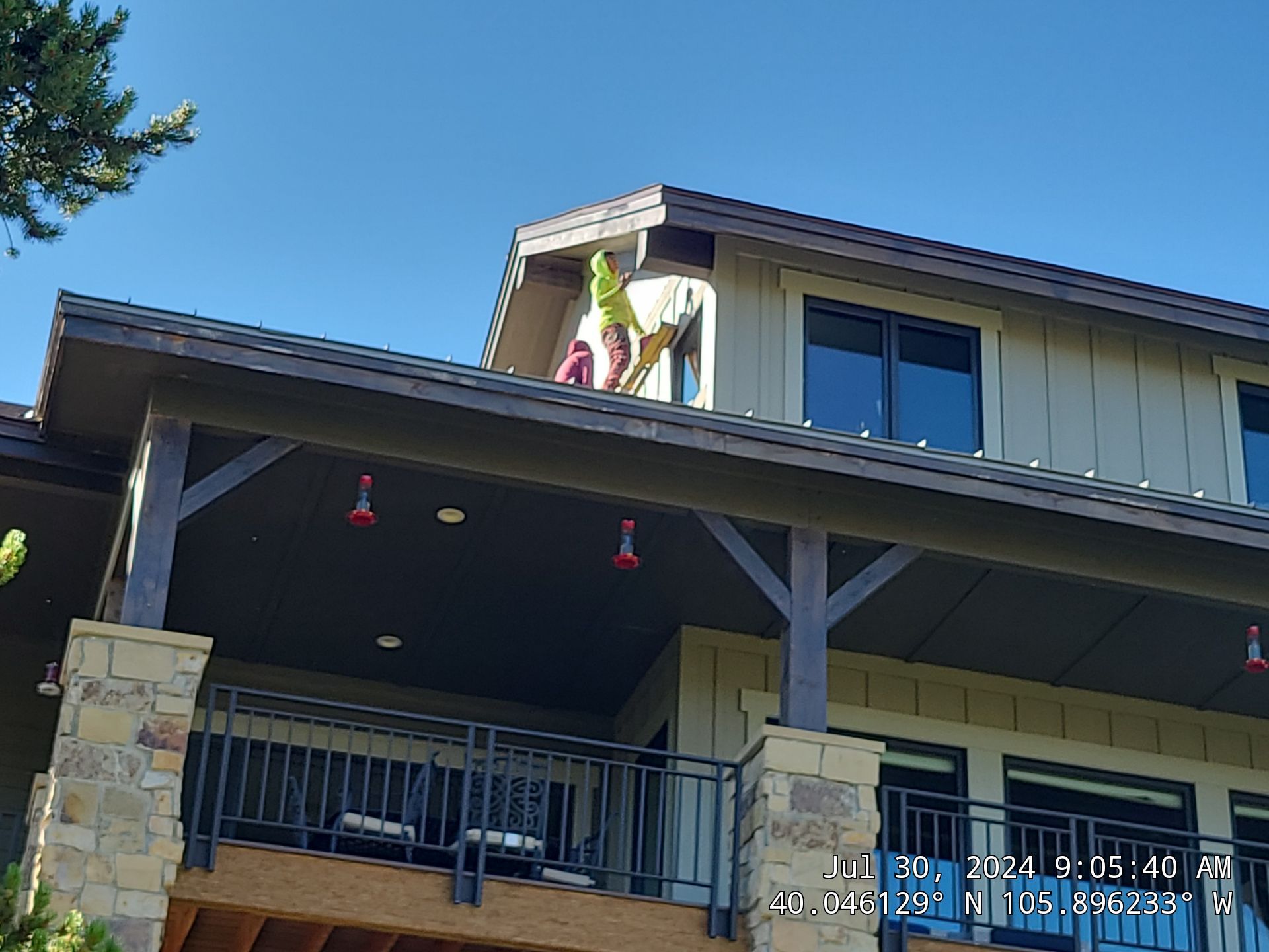 Exterior Painting Using Stain by Wheatley Creek Services