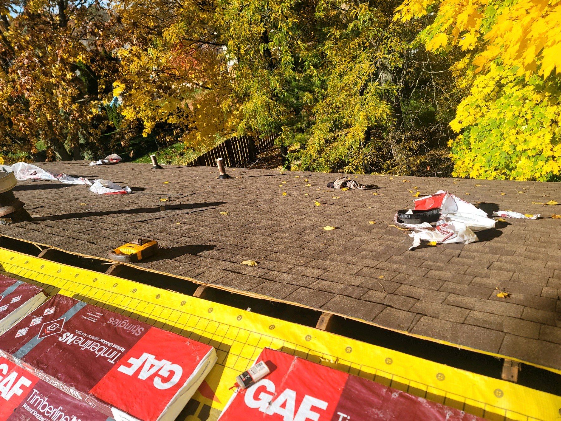 Residential Roofing Installation using IKO Dual Brown by JNR Roofing LLC