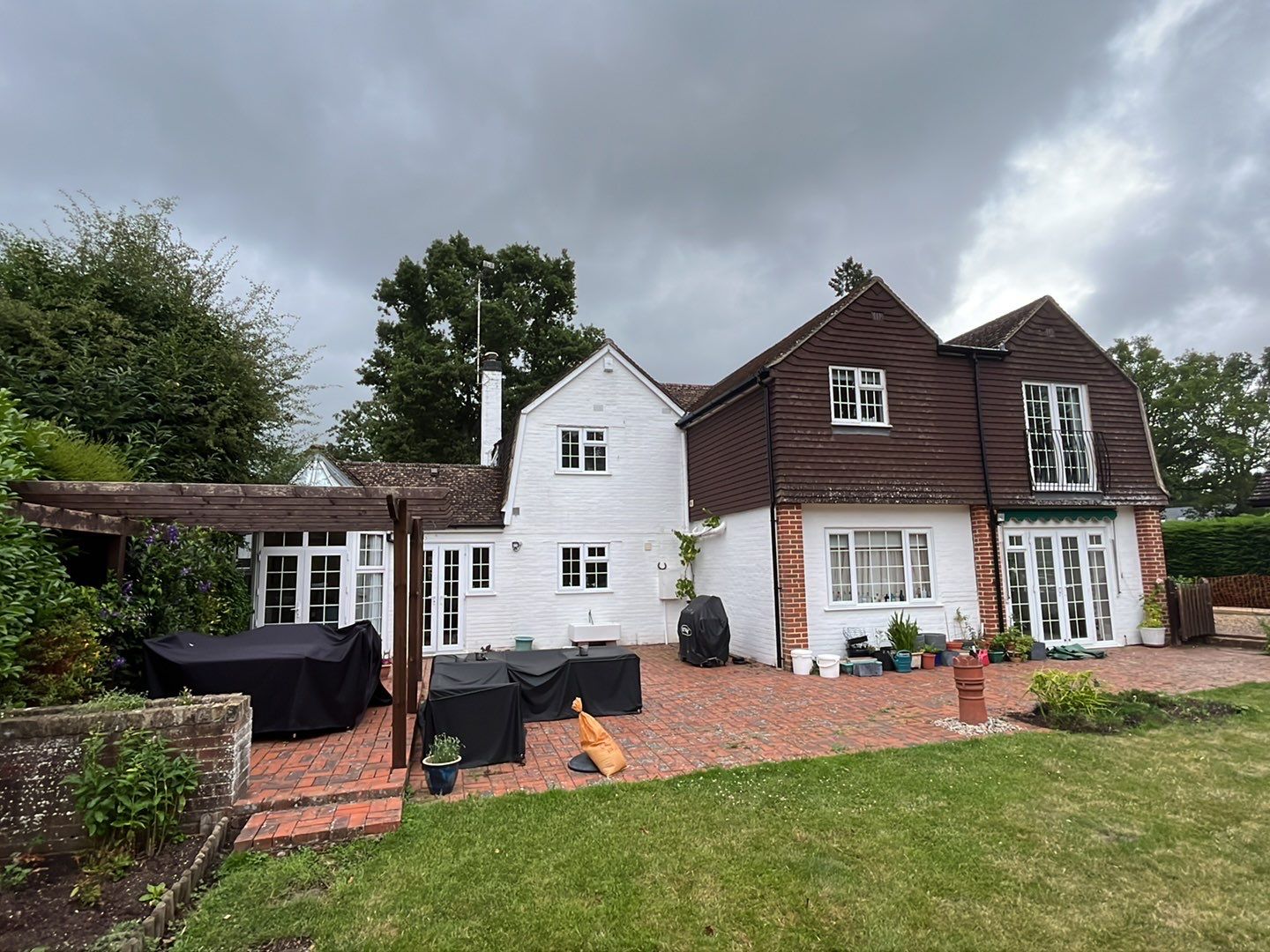 Garage Roof Clean using Honda 15lpm Low Pressure Washing Machine by Ges Exterior Cleaning ltd